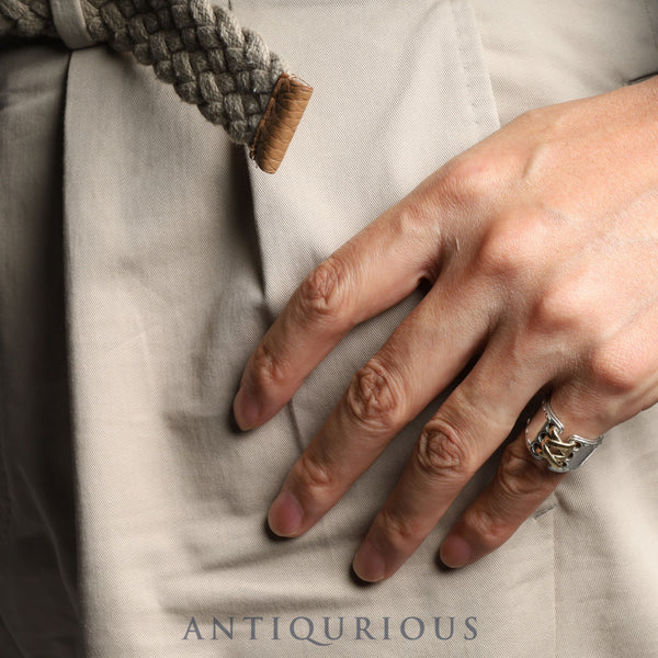 エルメス リング メキシコ コルセット SV925/750 #52