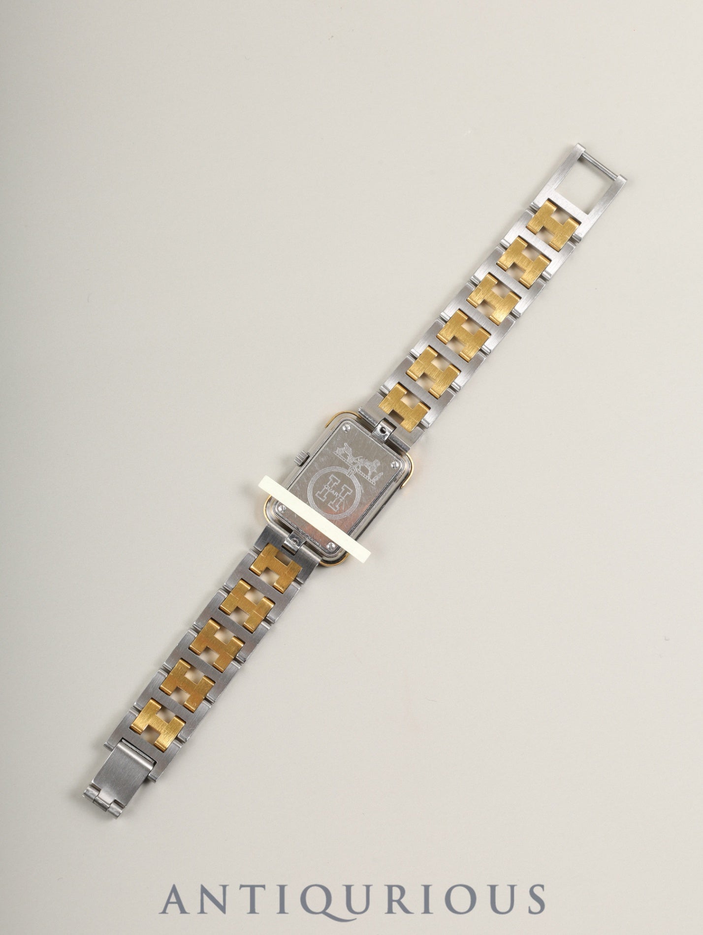 エルメス クロアジュール 54 10 75 クォーツ Cal.976.001 SS/GP SS/GP ホワイト文字盤 オーバーホール済み