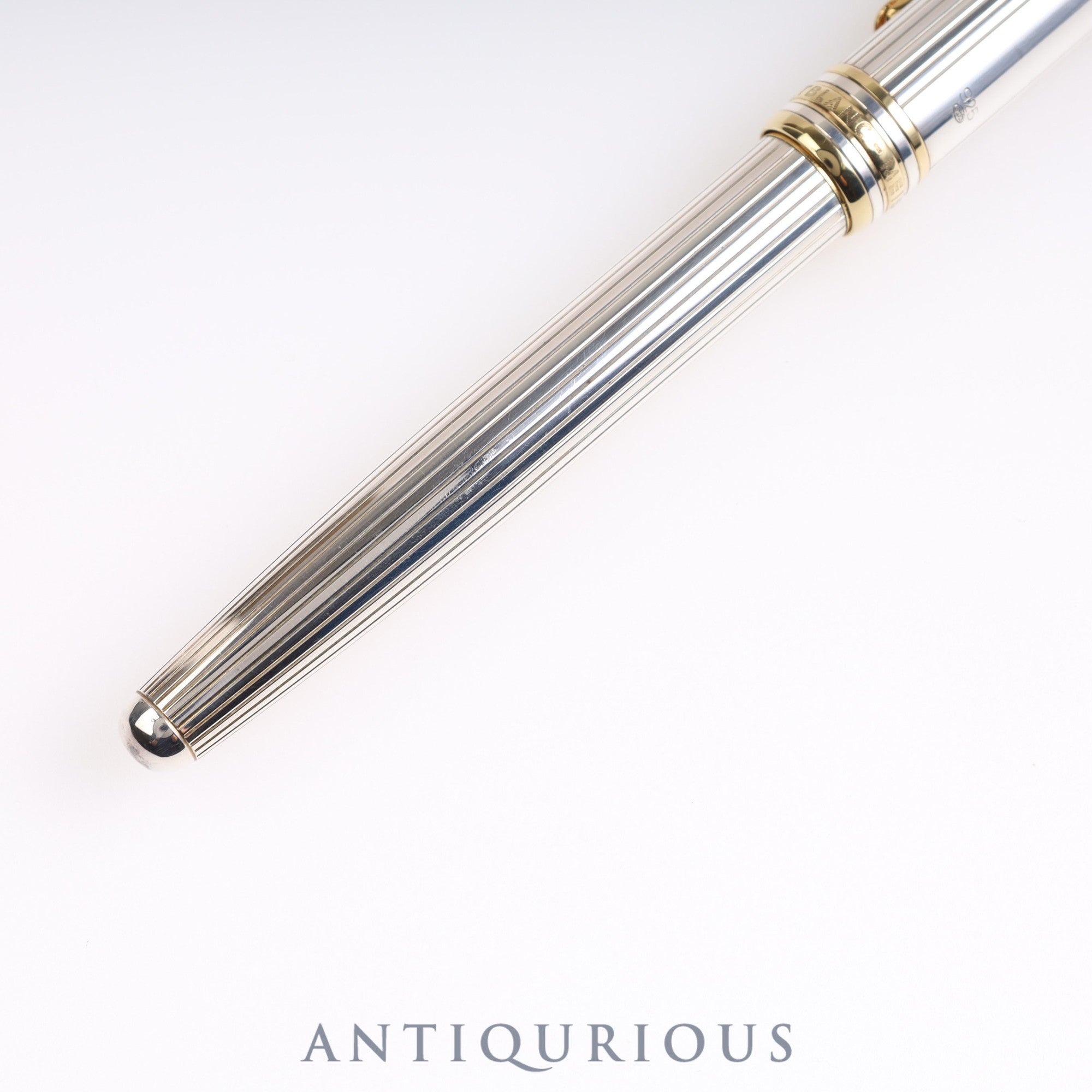 Montblanc Meisterstuck Solitaire Ballpoint Pen SV925 Cap New Refill