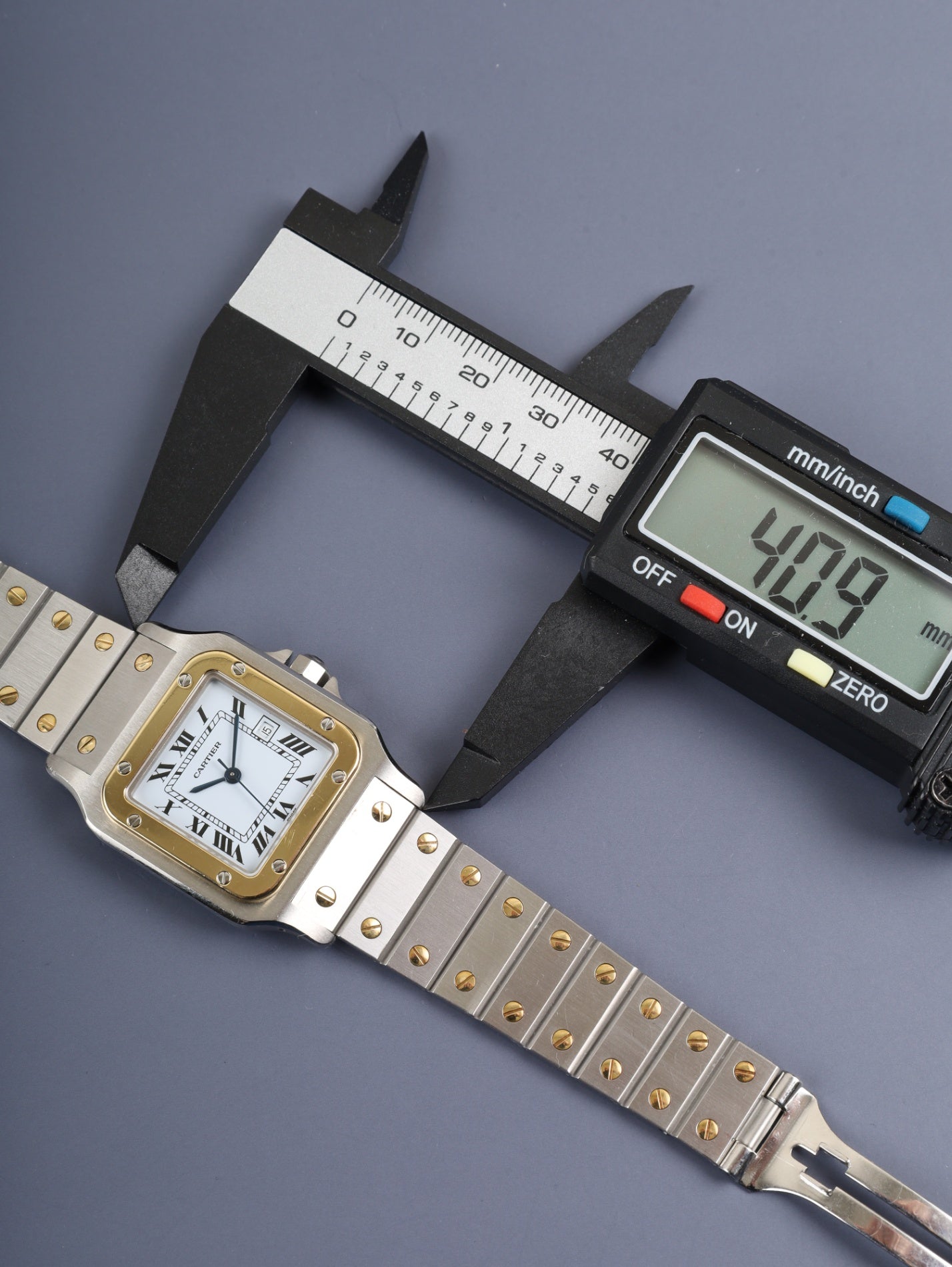 Cartier Santos Carrée LM 2961 Automatic Cal.077 (ETA2671) SS/YG SS/YG White Roman Dial (SWISS designation) Overhauled