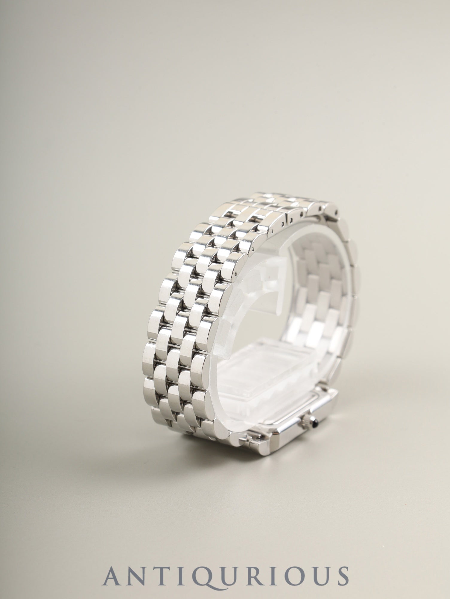 Tiffany Classic Square 525.1033 Quartz Caliber 901.001 Stainless Steel White Arabic Dial Overhauled