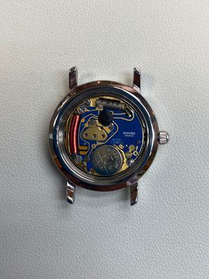 エルメス クリッパー CL4.220 クォーツ SS / YG シャンパンアラビア文字盤 箱 保証書(無記名)コマ2 オーバーホール済み