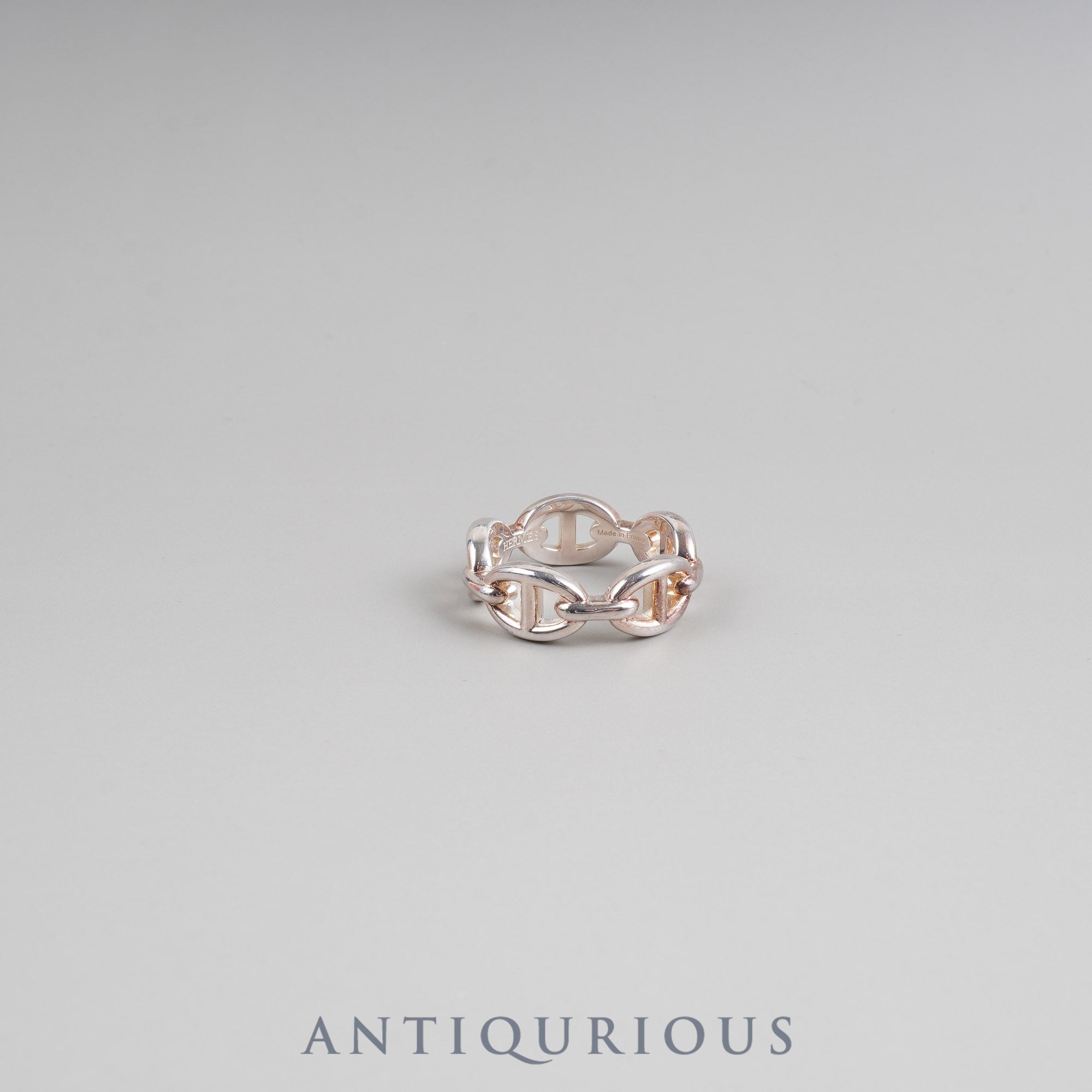 エルメス リング シェーヌダンクル アンシェネ PM SV925 #53 箱 冊子 保証書(2022年) カード 22年刻