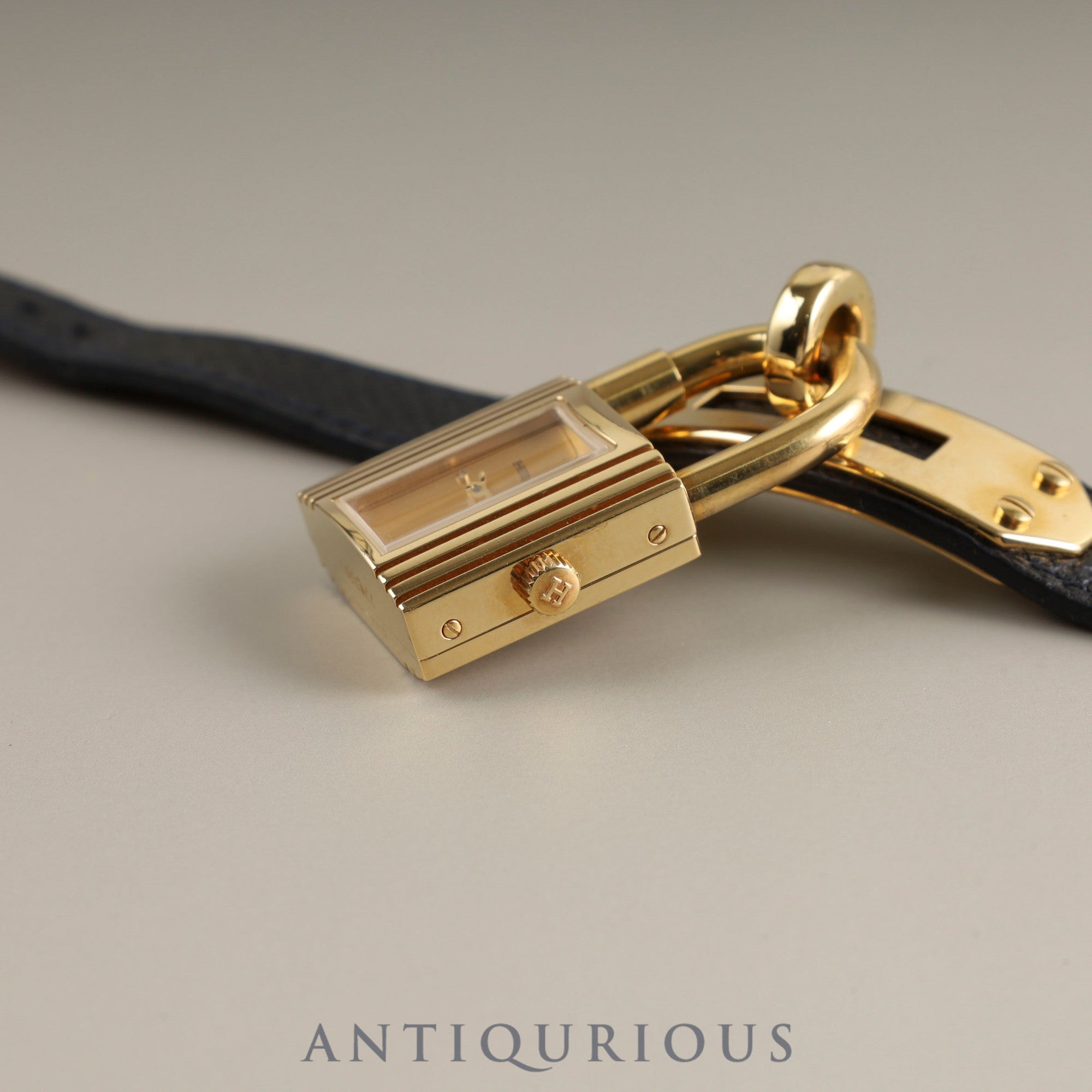 エルメス ケリーウォッチ KE1201470 クォーツ Cal.100.106 GP 純正革ベルト(◯Z刻印:1996年)純正尾錠(GP) シャンパン文字盤 箱 保証書(1997年) オーバーホール済み