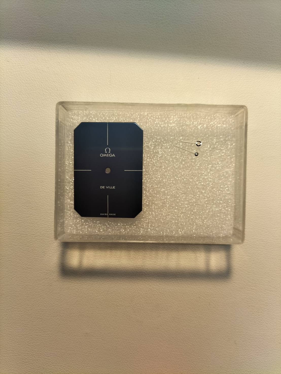 オメガ デ・ヴィル グリマデザイン 5110378 手巻き SS 革 社外尾錠(SS) ブルー文字盤 オーバーホール済み