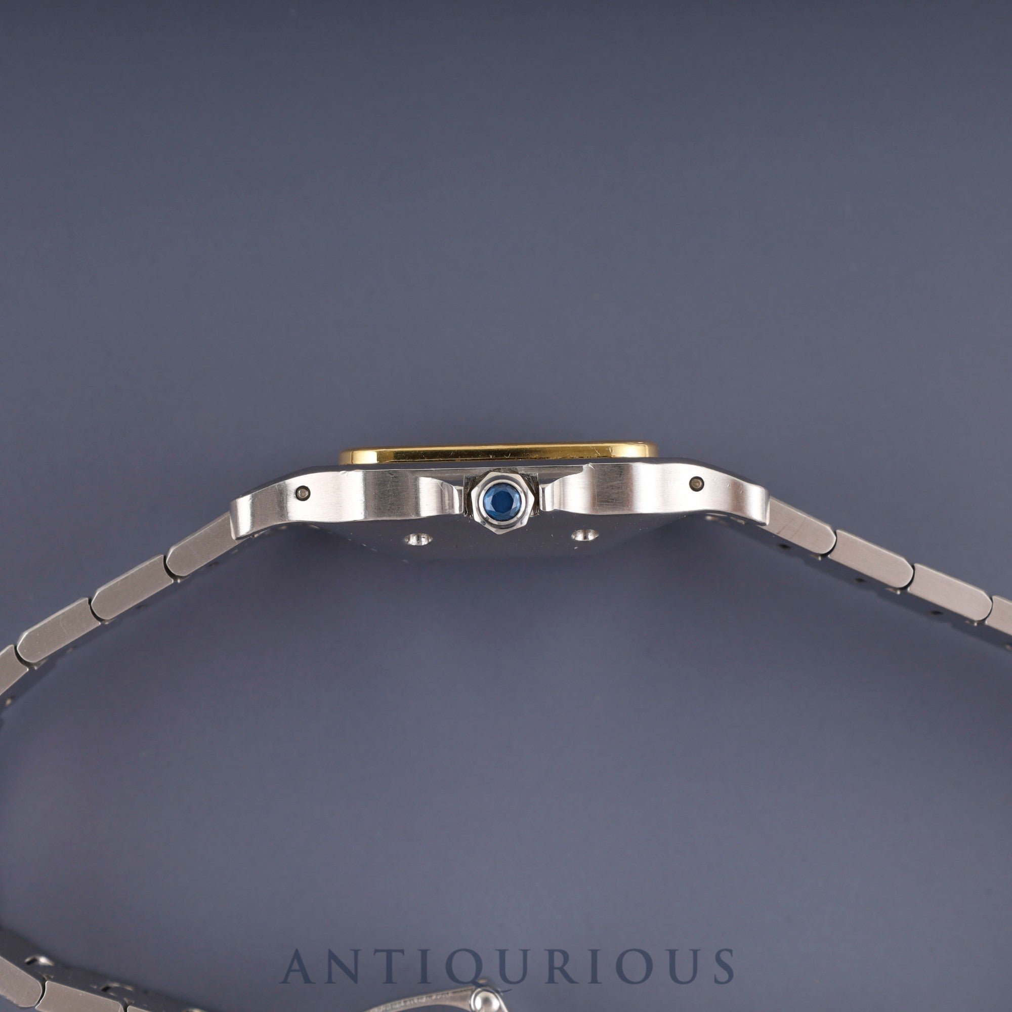 カルティエ サントス ガルベ LM AC 23.80 gr OR 0.750 4.05 gr /2961 自動巻き Cal.2671 SS/YG SS/YG ホワイトローマン文字盤 箱 冊子 保証書 カルティエ修理明細(2002年) オーバーホール済み