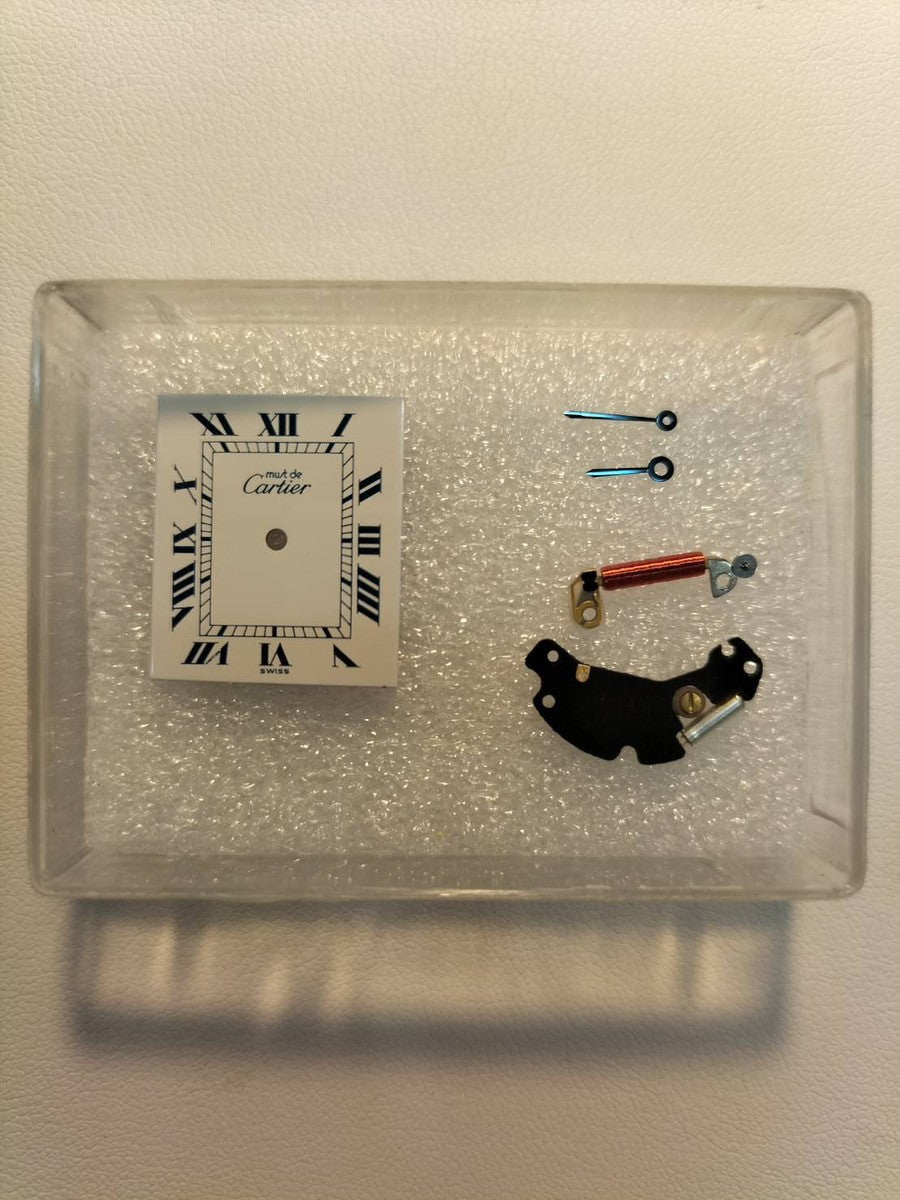 カルティエ マストタンク LM 681006 クォーツ Cal.81 SV925 革 純正尾錠(SS) ホワイトローマン文字盤 オーバーホール済み