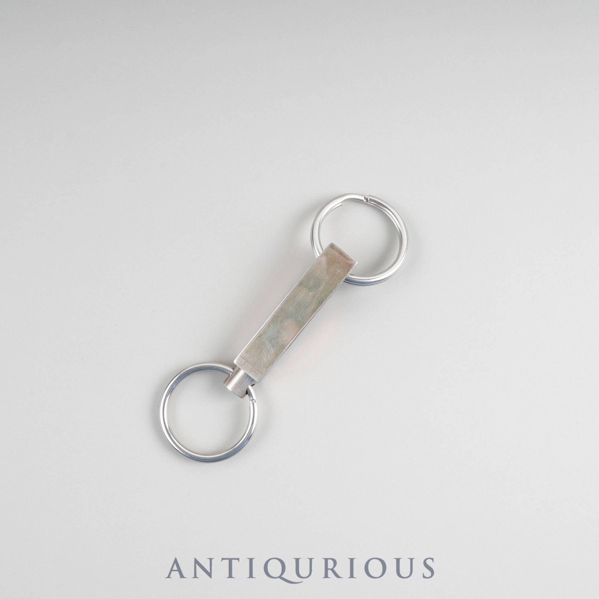 Tiffany Engine Turn Double Key Ring, 925 x Metal, Box, Dust Bag