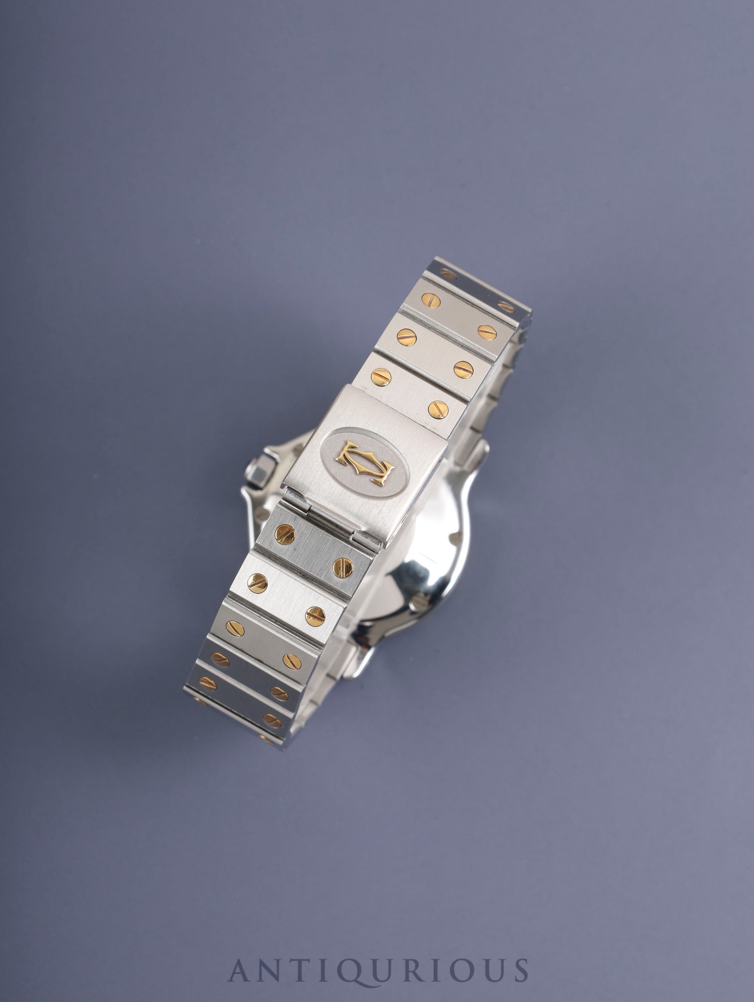 カルティエ サントス オクタゴン LM 2966 自動巻き Cal.077 SS/YG SS/YG ホワイトローマン文字盤 冊子 オーバーホール済み