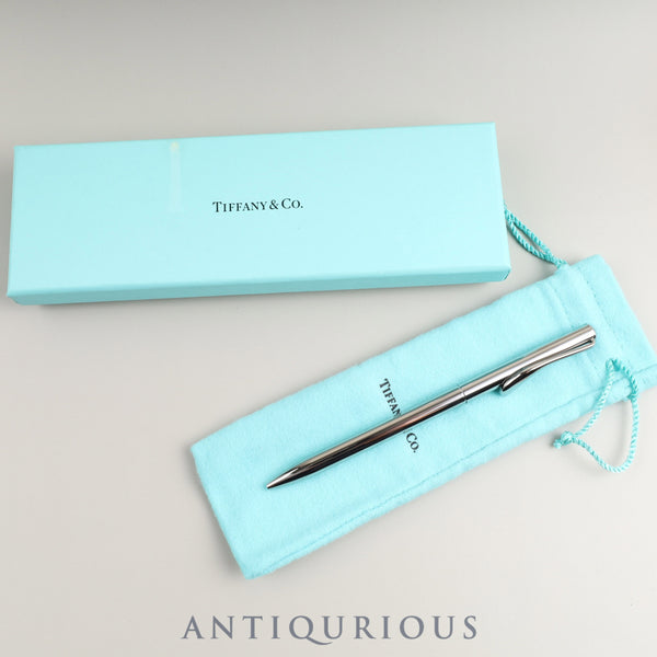 Tiffany ballpoint pen Elsa Peretti sterling silver twist style box storage bag unused refill replaced