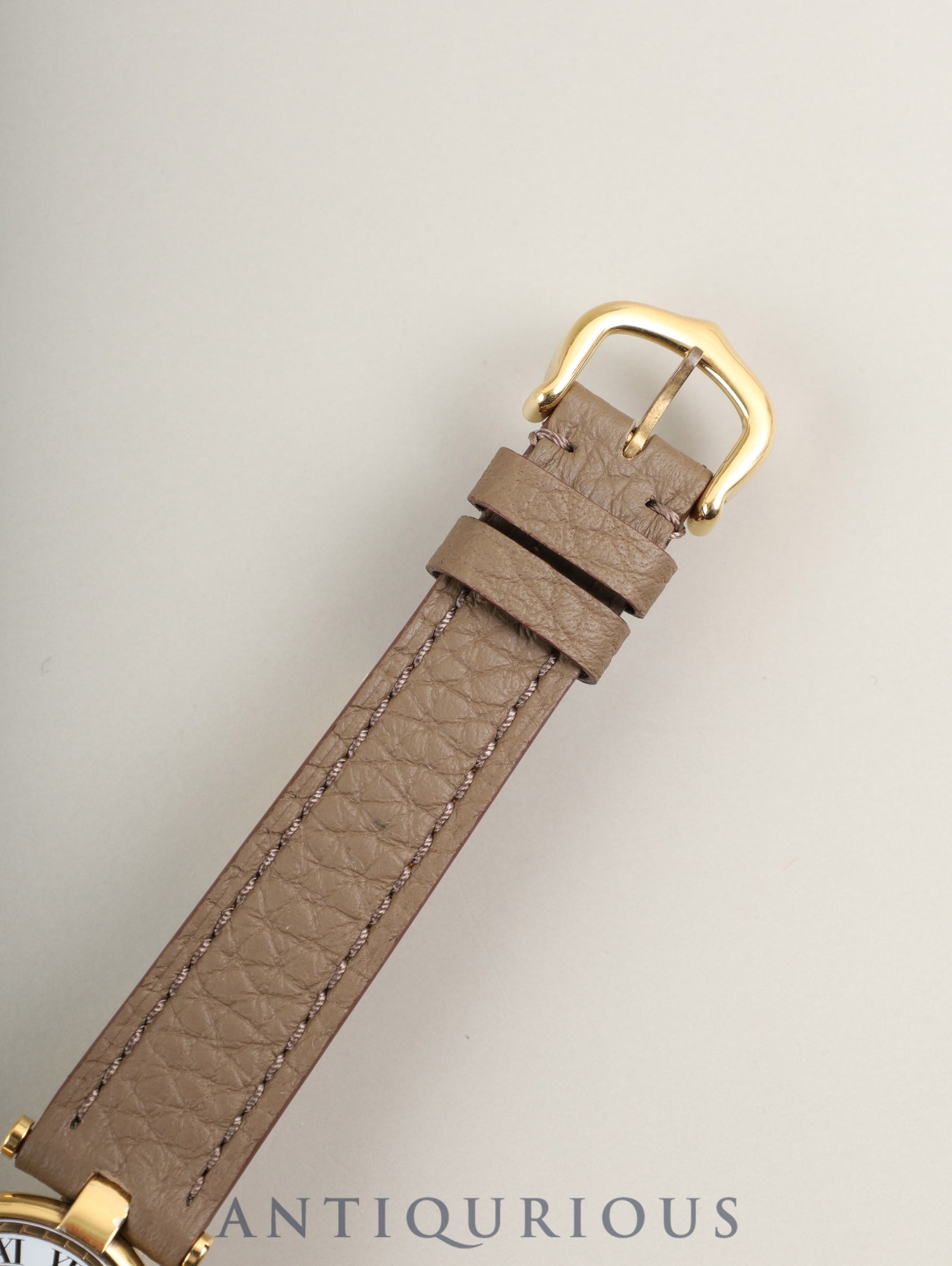 カルティエ マスト ヴァンドーム VLC SM 590004 クォーツ Cal.90 SV925 革 純正尾錠(GP)フロントトリニティ文字盤 オーバーホール済み