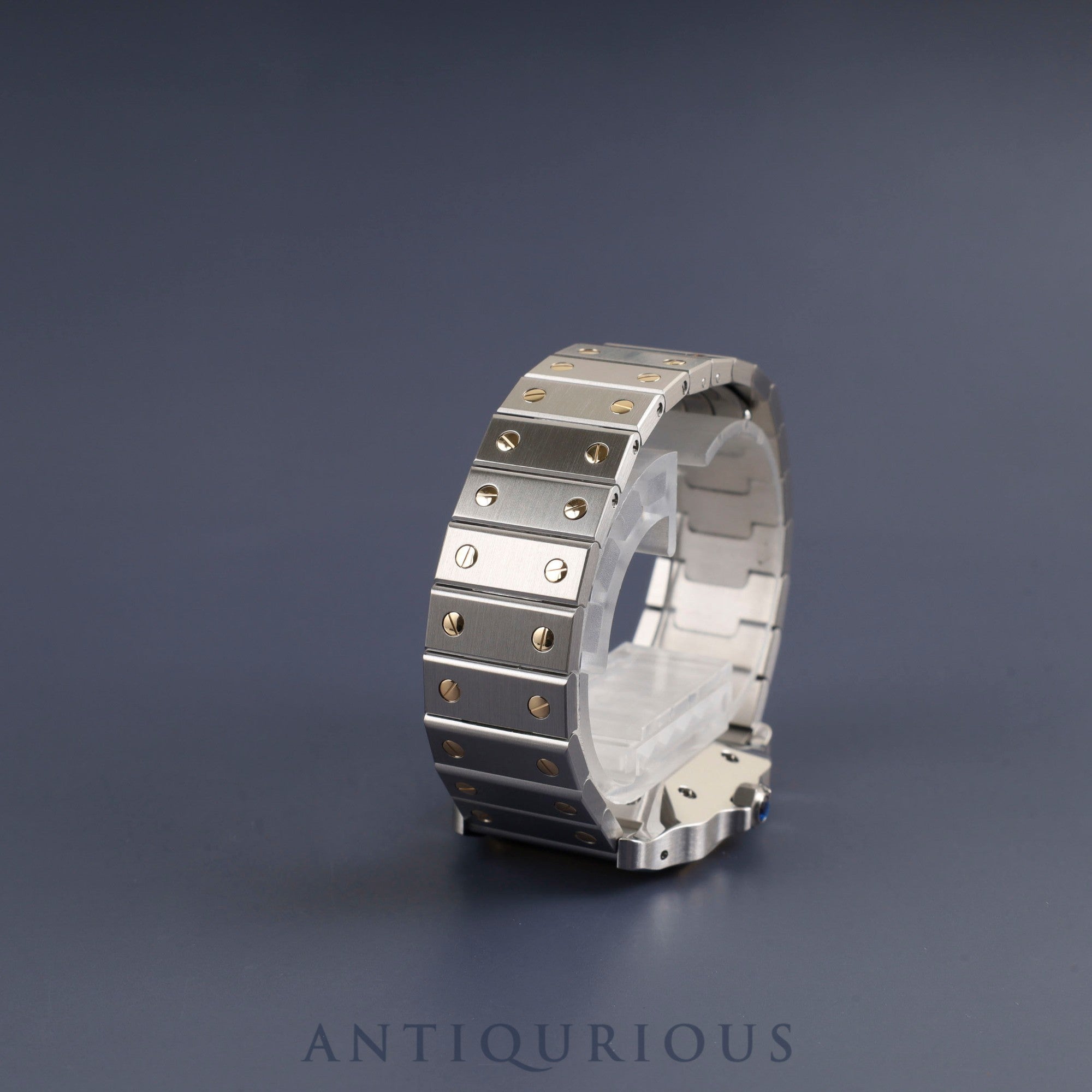 Cartier Santos Galbee LM 1553 Automatic Caliber - Stainless Steel/Yellow Gold with White Dial. Completely serviced at a Cartier boutique. New bracelet replaced.