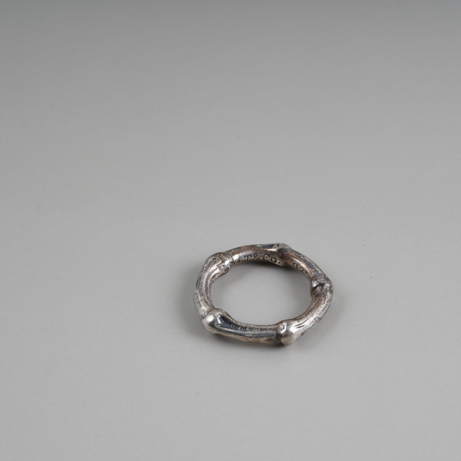 Tiffany ring, bamboo, SV925, size 12, storage bag