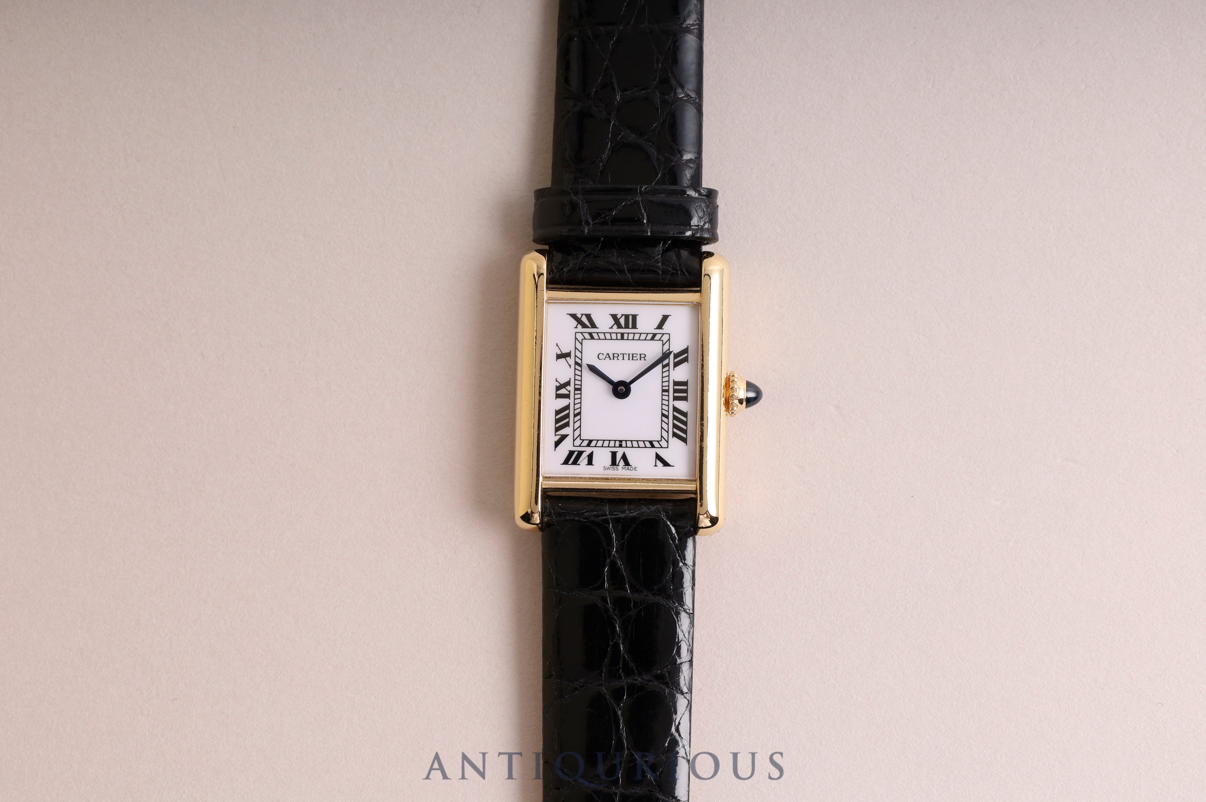 Cartier Tank Louis Cartier MM YG Manual Winding Completed Service in May 2023