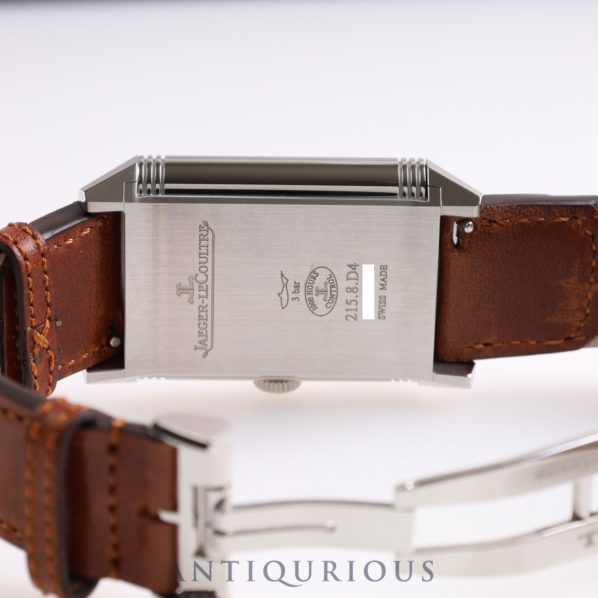 Jaeger-LeCoultre Reverso Classic Large Duo Small Second 215.8.D4 (Q3848422) Manual winding SS Genuine leather strap Genuine buckle (SS) Silver / Black dial Box Warranty (2023)