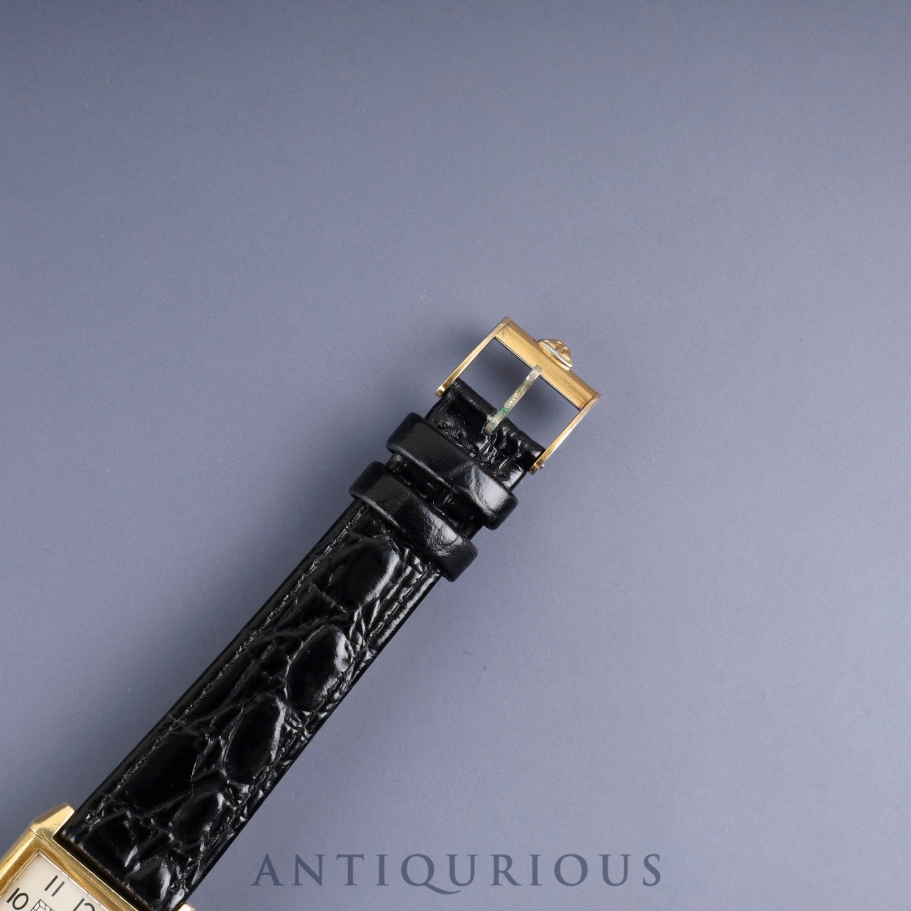 ジャガー・ルクルト レベルソⅡ 1410031 手巻き Cal.- 750 革 純正尾錠(GP) シルバーアラビア文字盤 1980年代製 オーバーホール済み