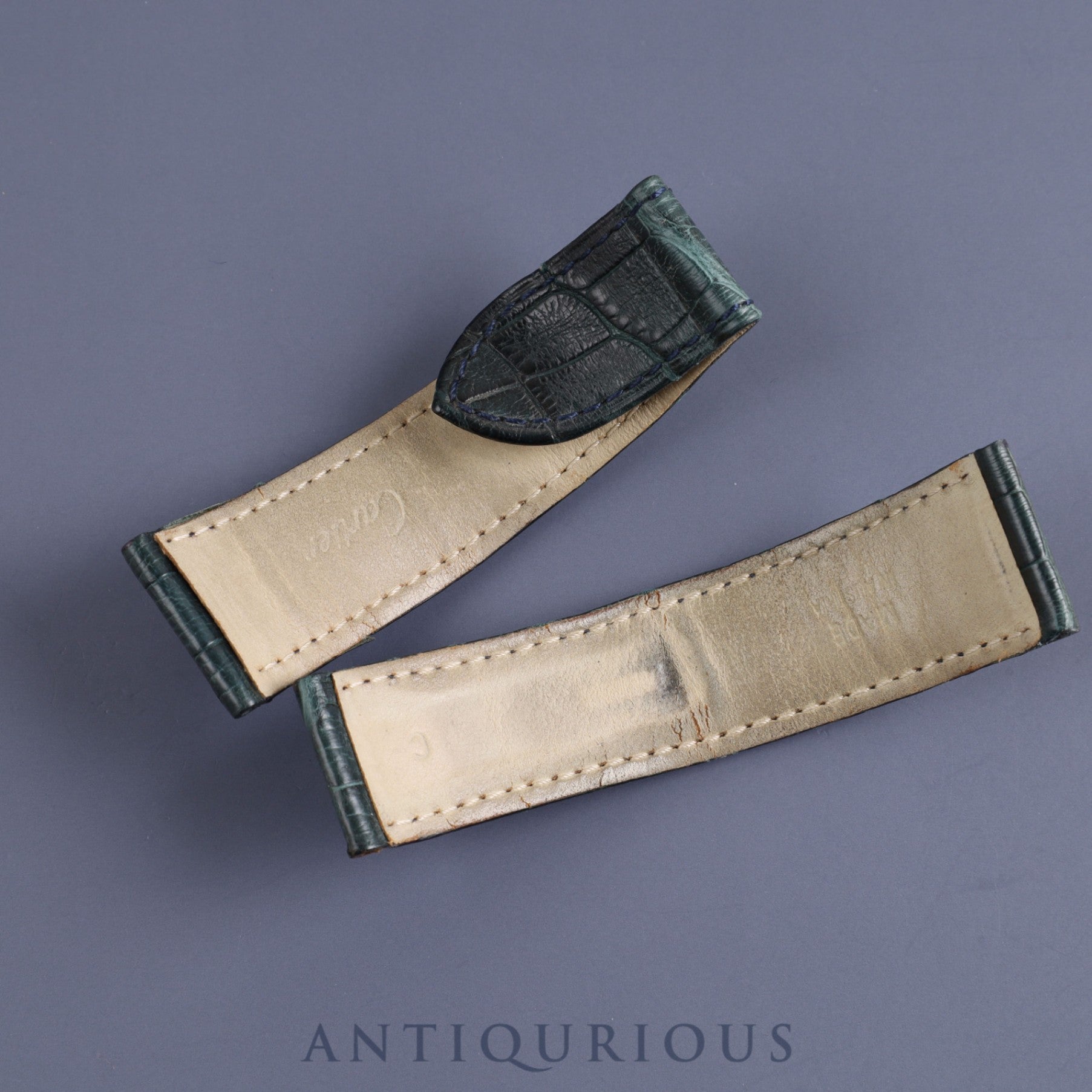 カルティエ タンク バスキュラント LM W1016055 / 2522 クォーツ  SS 革 純正Dバックル(SS) ホワイトローマン文字盤 保証書(2002年)冊子 カルティエブティックコンプリートサービス済み ※ケースイニシャル裏彫り有り