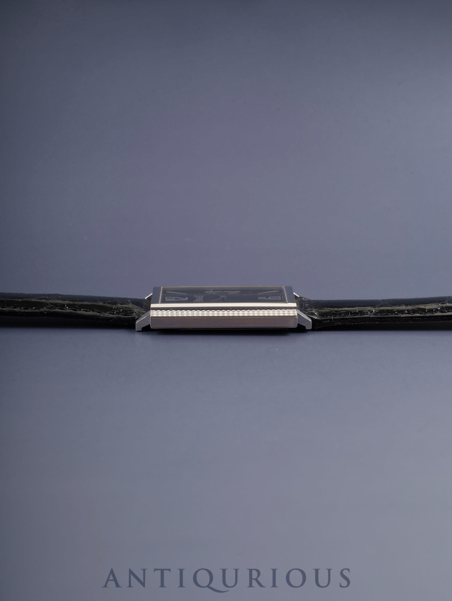 ピアジェ 1967 スクエア 90300 手巻き Cal.430P WG 革 純正尾錠(750)ブラックアラビア文字盤 純正ベルト オーバーホール済み