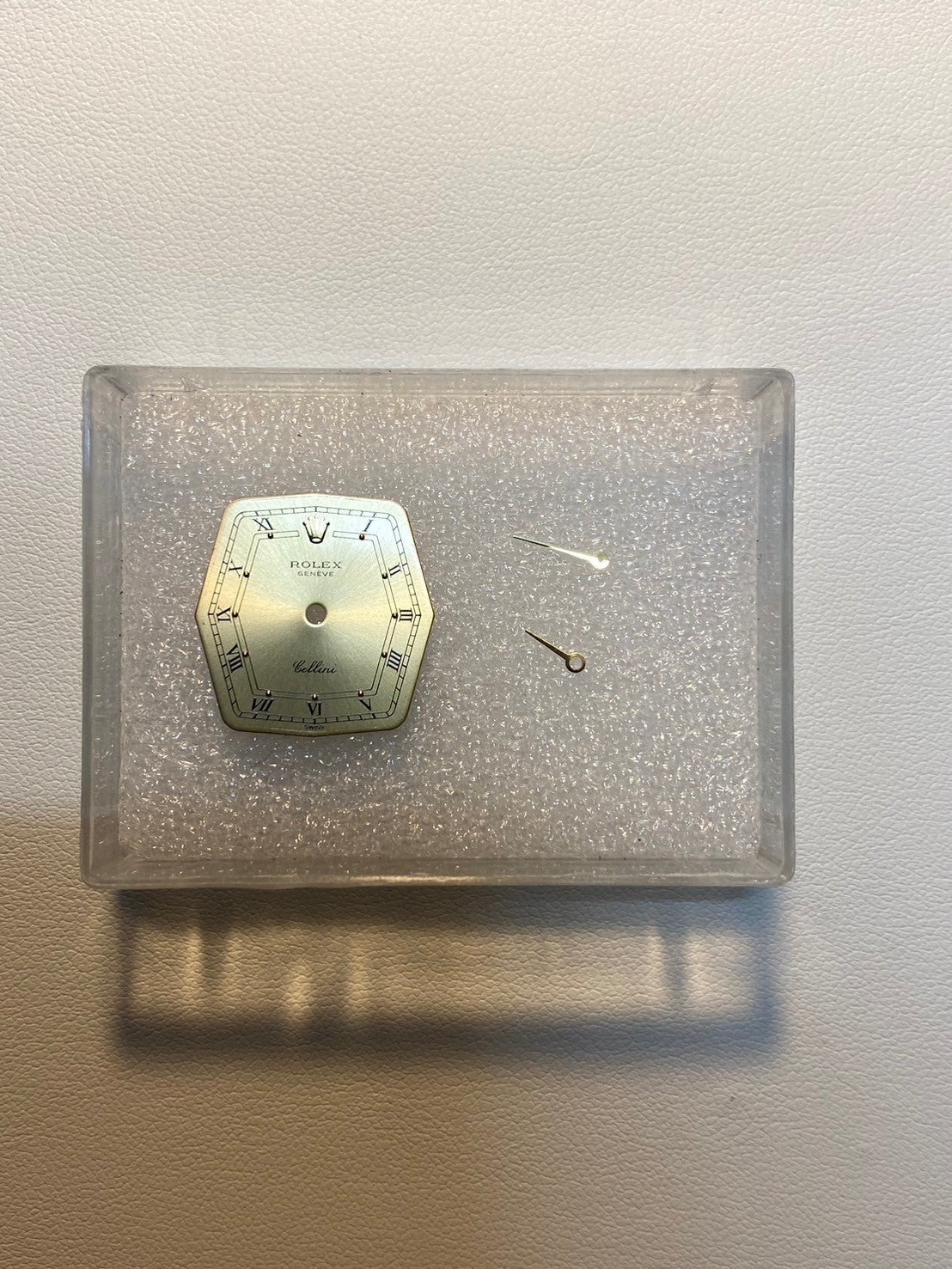 ロレックス チェリーニ 4160 手巻き Cal.1601 18K 革 純正尾錠(GP)シャンパンローマン文字盤 69番(1981年)オーバーホール済み