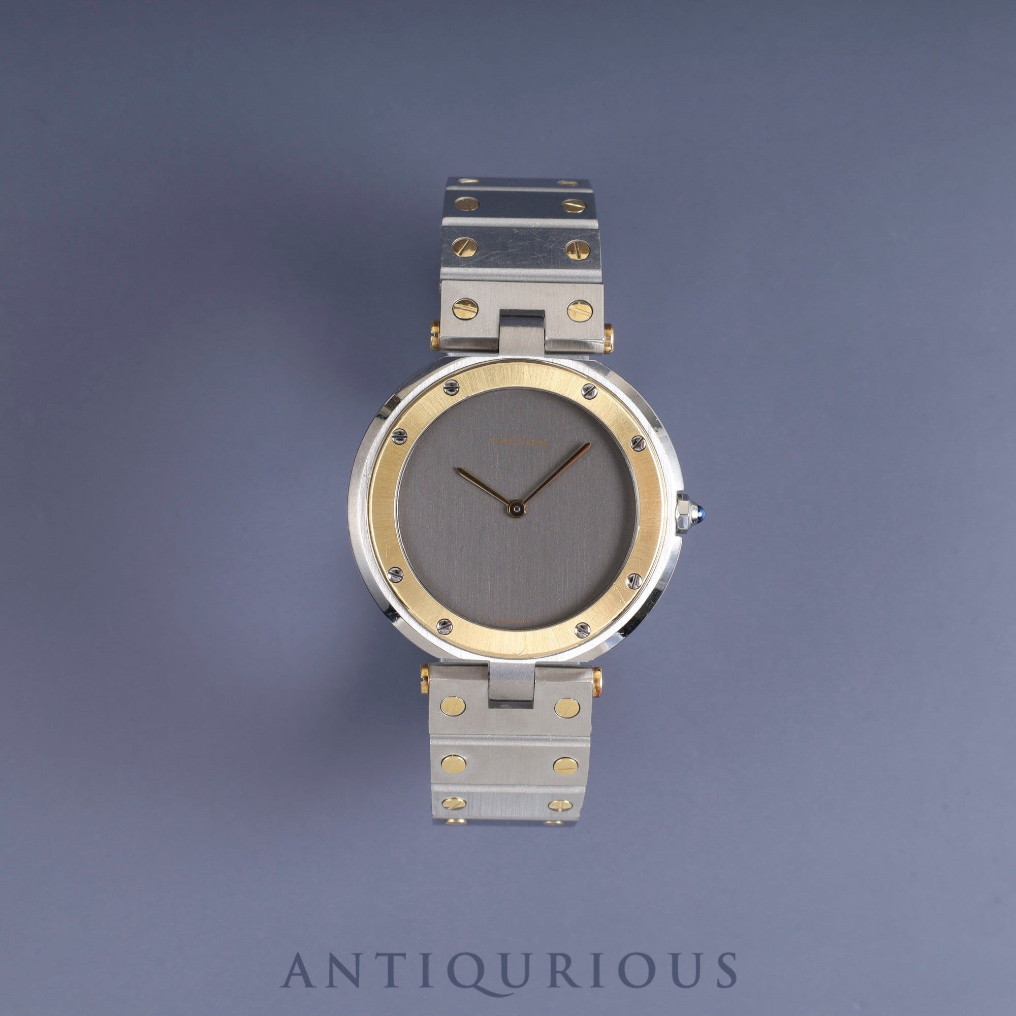 Cartier Santos Vendome LM 83041488 / 8191 Quartz SS/YG SS /YG Grey Ghost Dial Complete service completed at Cartier boutique