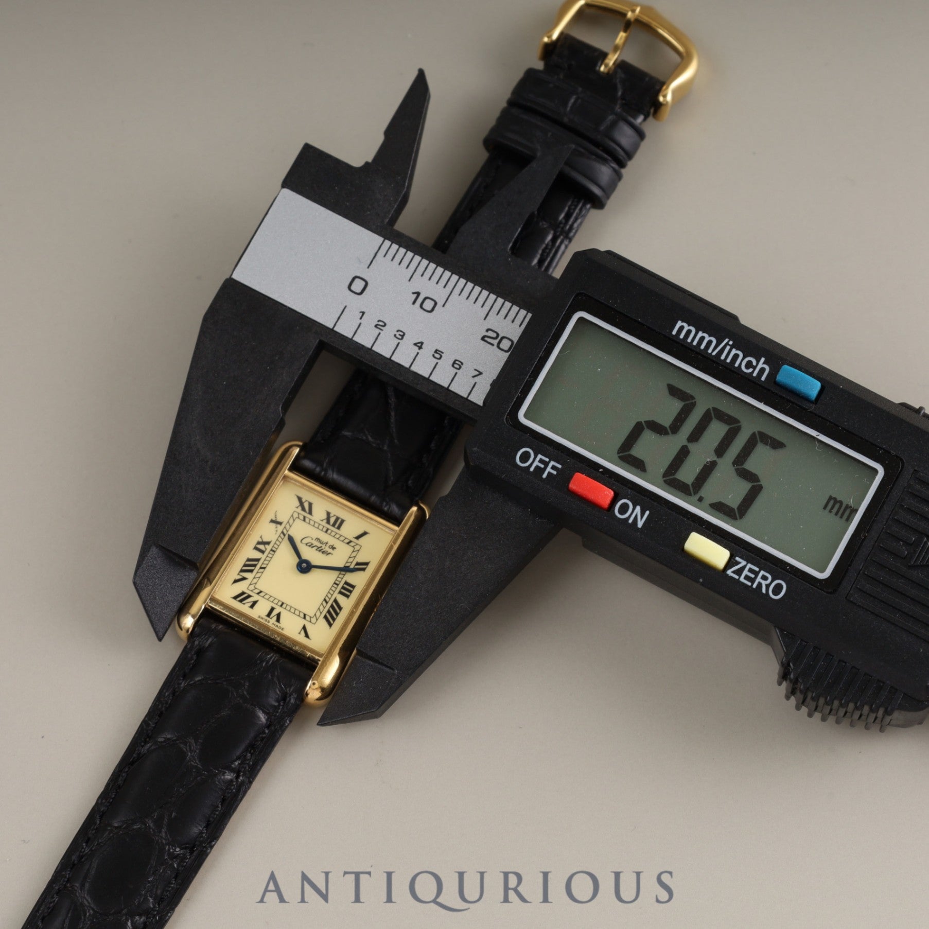 Cartier Must Tank SM QZ 5057001 SV925 Genuine buckle Ivory dial Box Instructions Cartier boutique complete service
