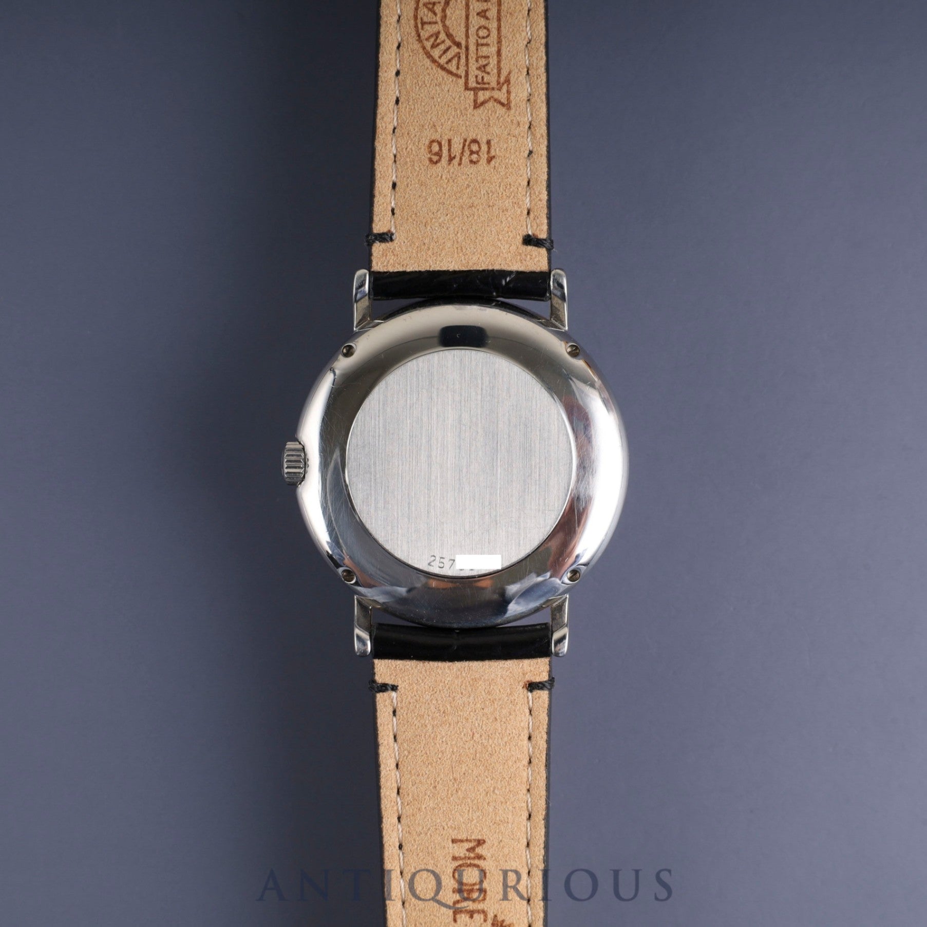 IWC Portofino IW351320 Automatic Caliber 37521 Stainless Steel Leather Strap with Genuine Stainless Steel Buckle, White Dial, Warranty Card, Overhauled