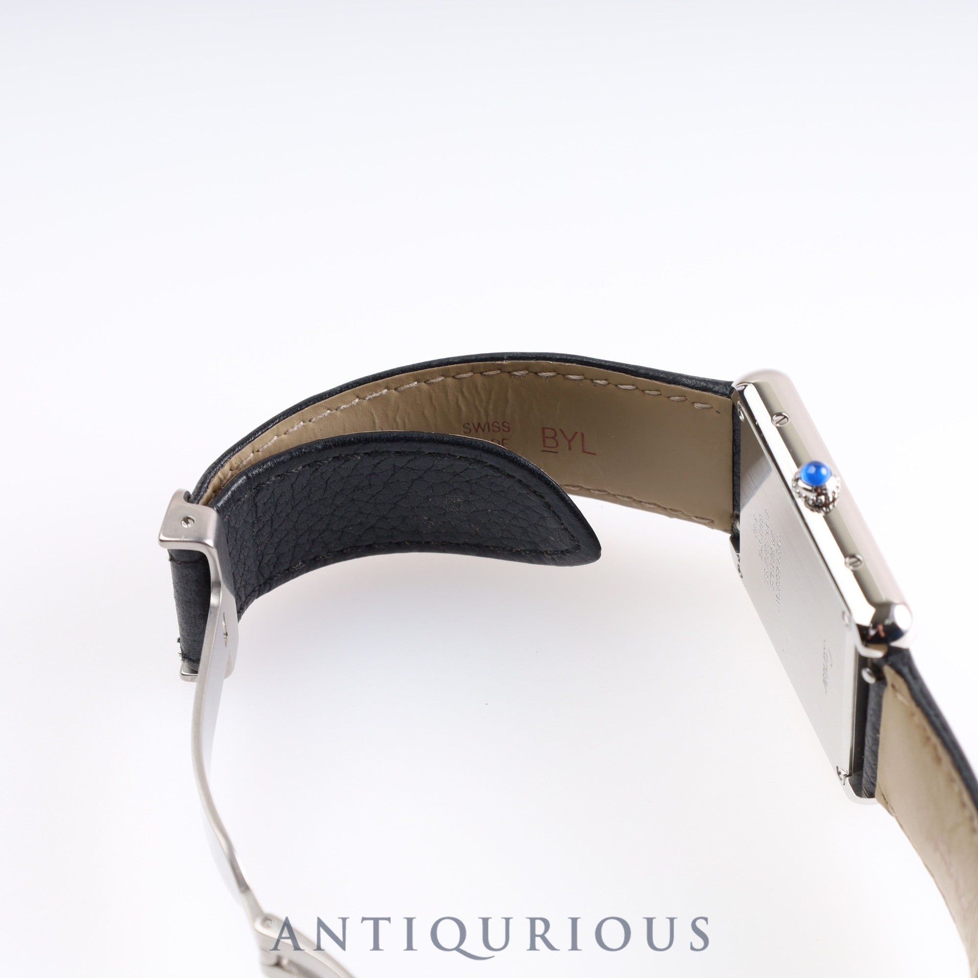 Cartier Tank Solo LM Quartz WSTA0028 / 3169 SS Leather Silver Dial Box Warranty (2019)