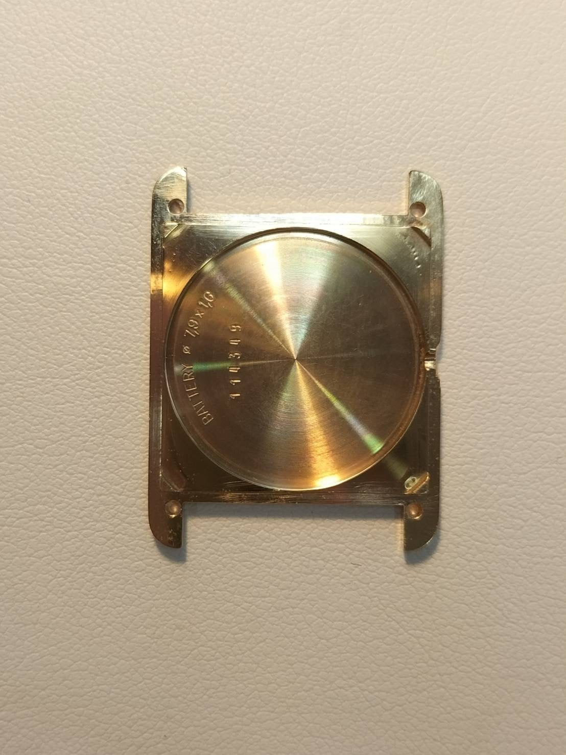 Cartier Must Tank LM 590005 Quartz SV925 Leather Genuine Buckle (GP) Ivory Roman Dial Overhauled