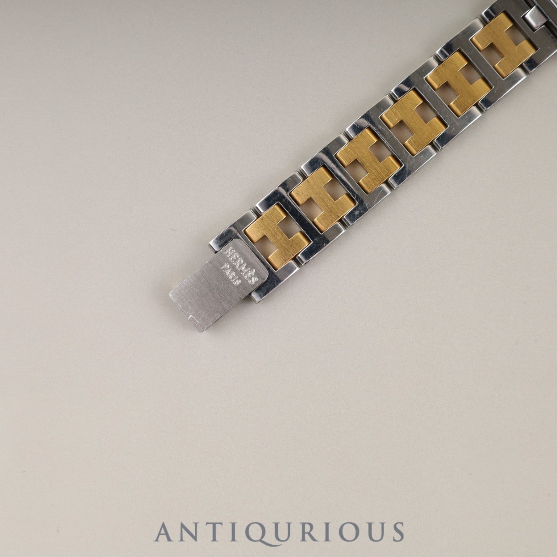 Hermès Cloajour 75.03 Quartz Cal.976 001 SS/GP SS/GP White Dial Overhauled