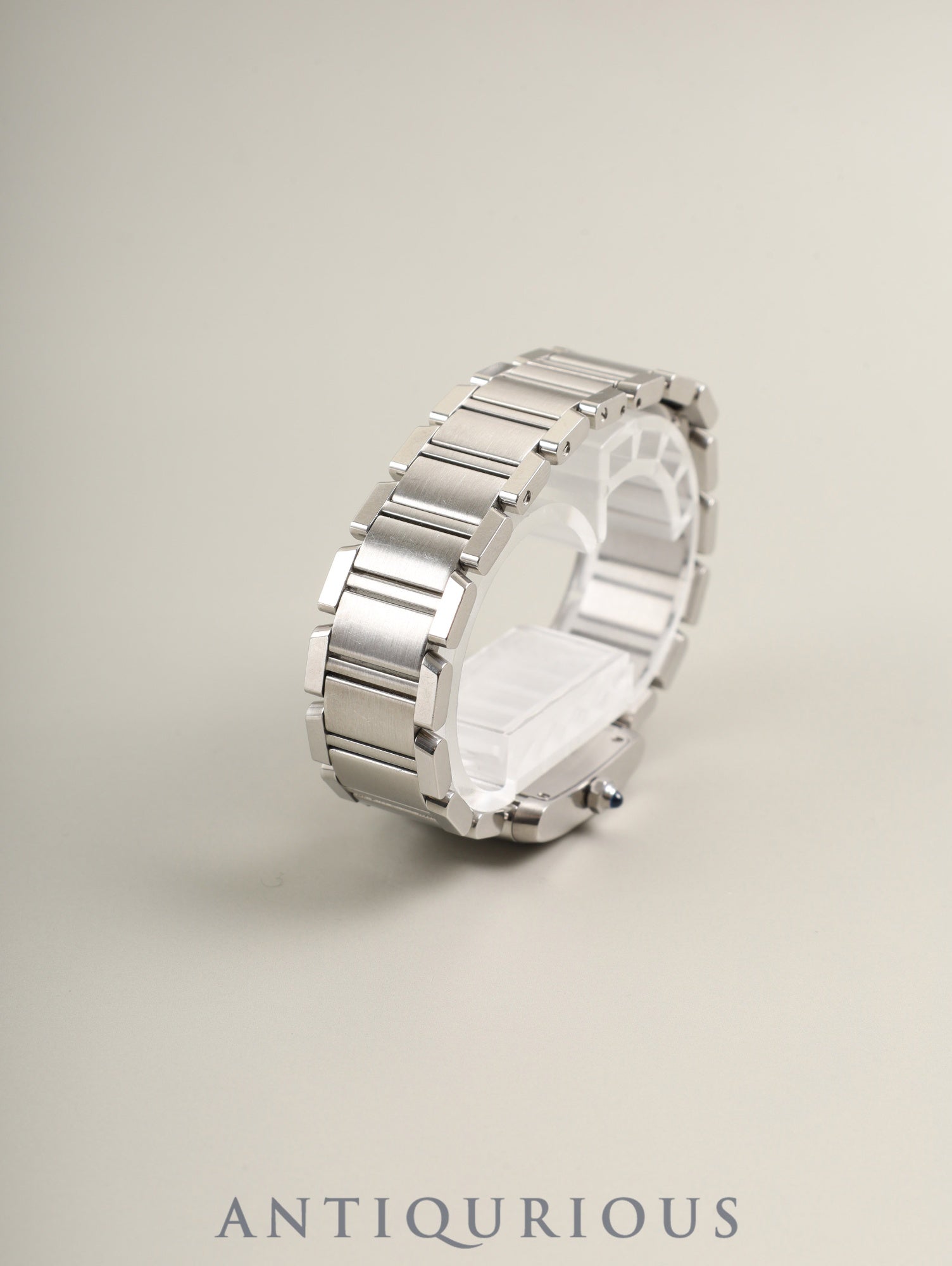 カルティエ タンクフランセーズ SM W51026Q3 / 2384 クォーツ Cal.057 SS SS ブラック文字盤(アジア限定) オーバーホール済み