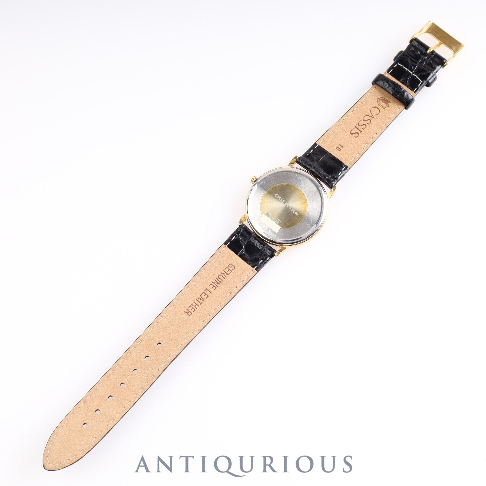 Longines Charleston 5228 Quartz Cal.L176.2 SS/GP Leather Ivory Dial