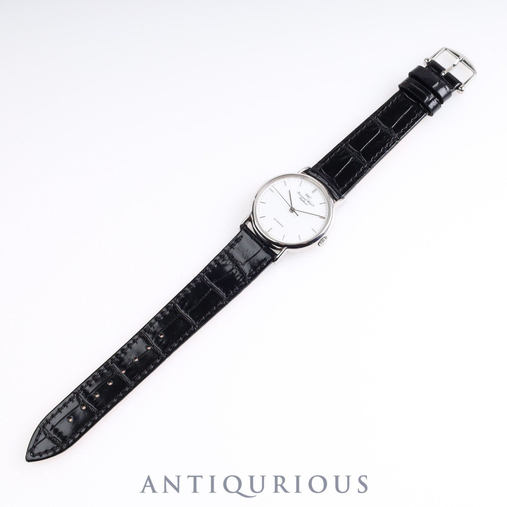 IWC ポートフィノ IW351403 自動巻き SS 革 ホワイト文字盤 アイダブリュシー