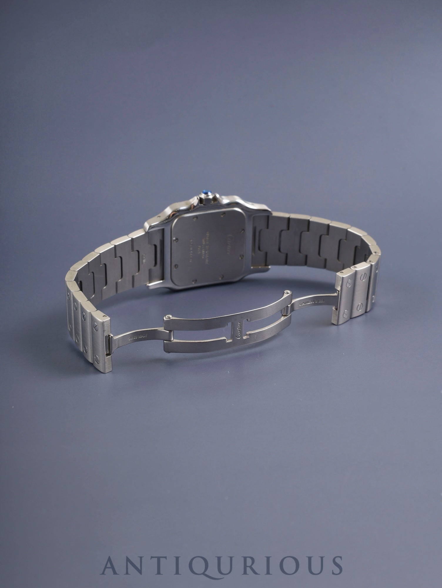 カルティエ サントス ガルベ LM W20060D6 / 1564 クォーツ Cal.687 SS SS ホワイトローマン文字盤(SWISS MADE表記) 箱 冊子 保証書(2003年)カルティエ修理証明書(2009年)オーバーホール済み