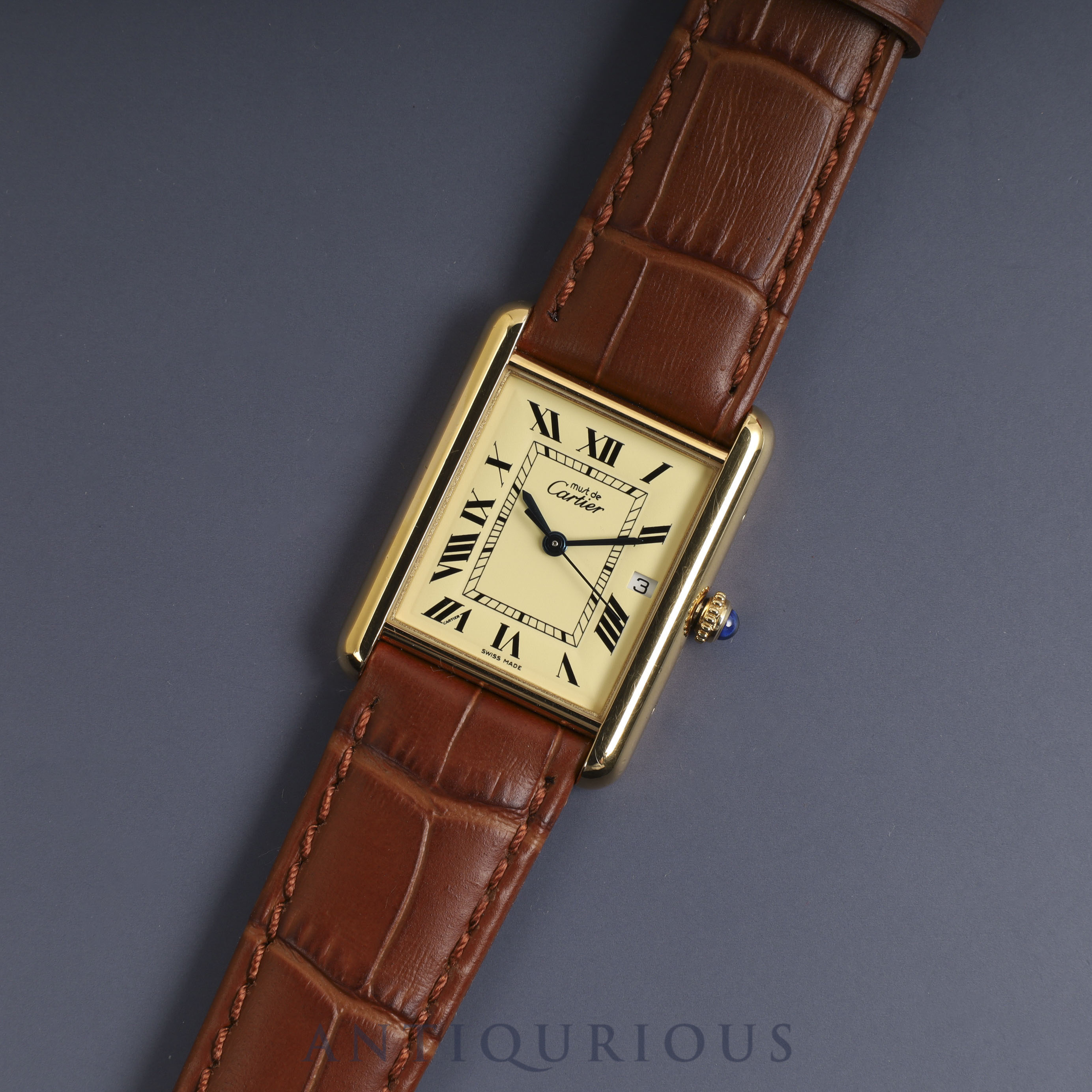 カルティエ マストタンク GM(XL) デイト QZ コンプリートサービス(フルメンテナンス)済み