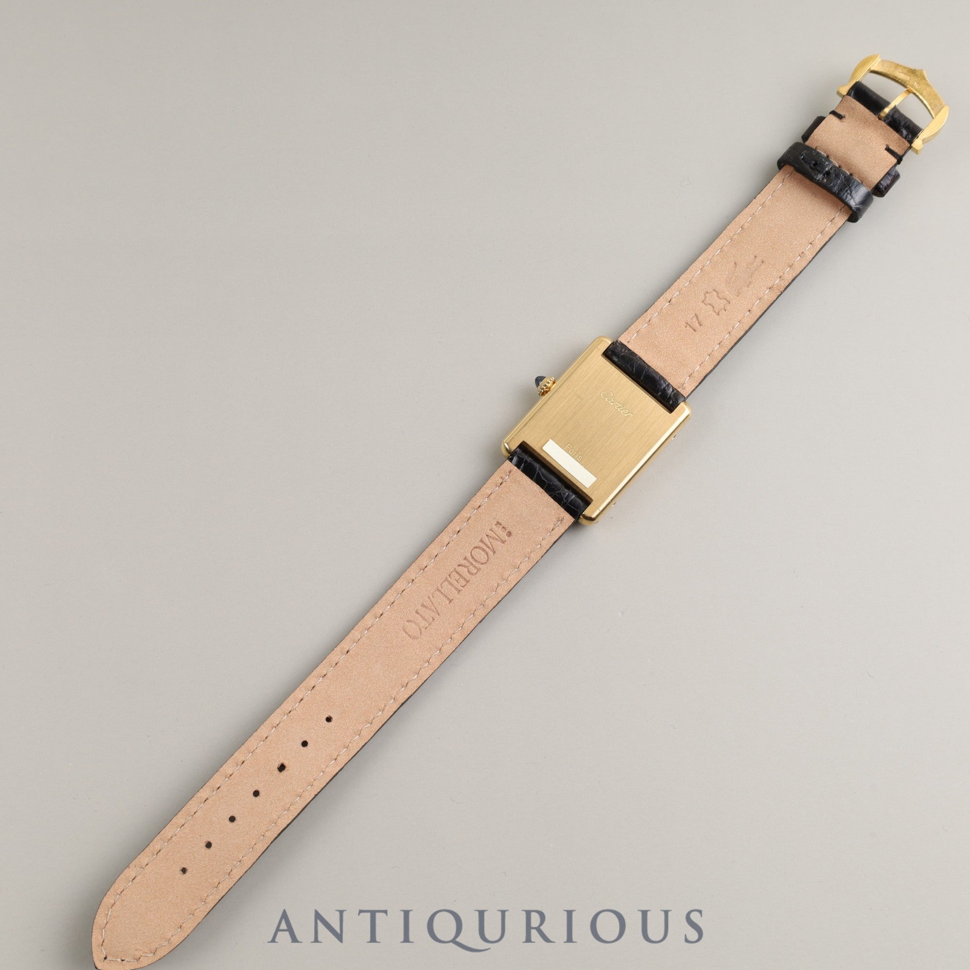 Cartier Louis Cartier LM 78086 Manual winding Cal.78-1 (ETA2512-1) 750YG Leather Genuine buckle (750) White PARIS dial Warranty card (1978) Box