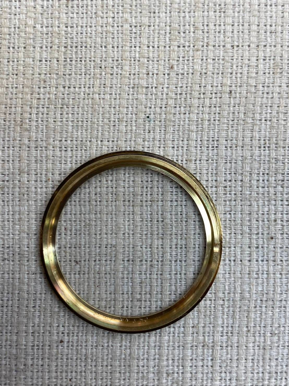 ウォルサム ラウンド 手巻き 750 革 社外尾錠(GP)シルバー文字盤 オーバーホール済み