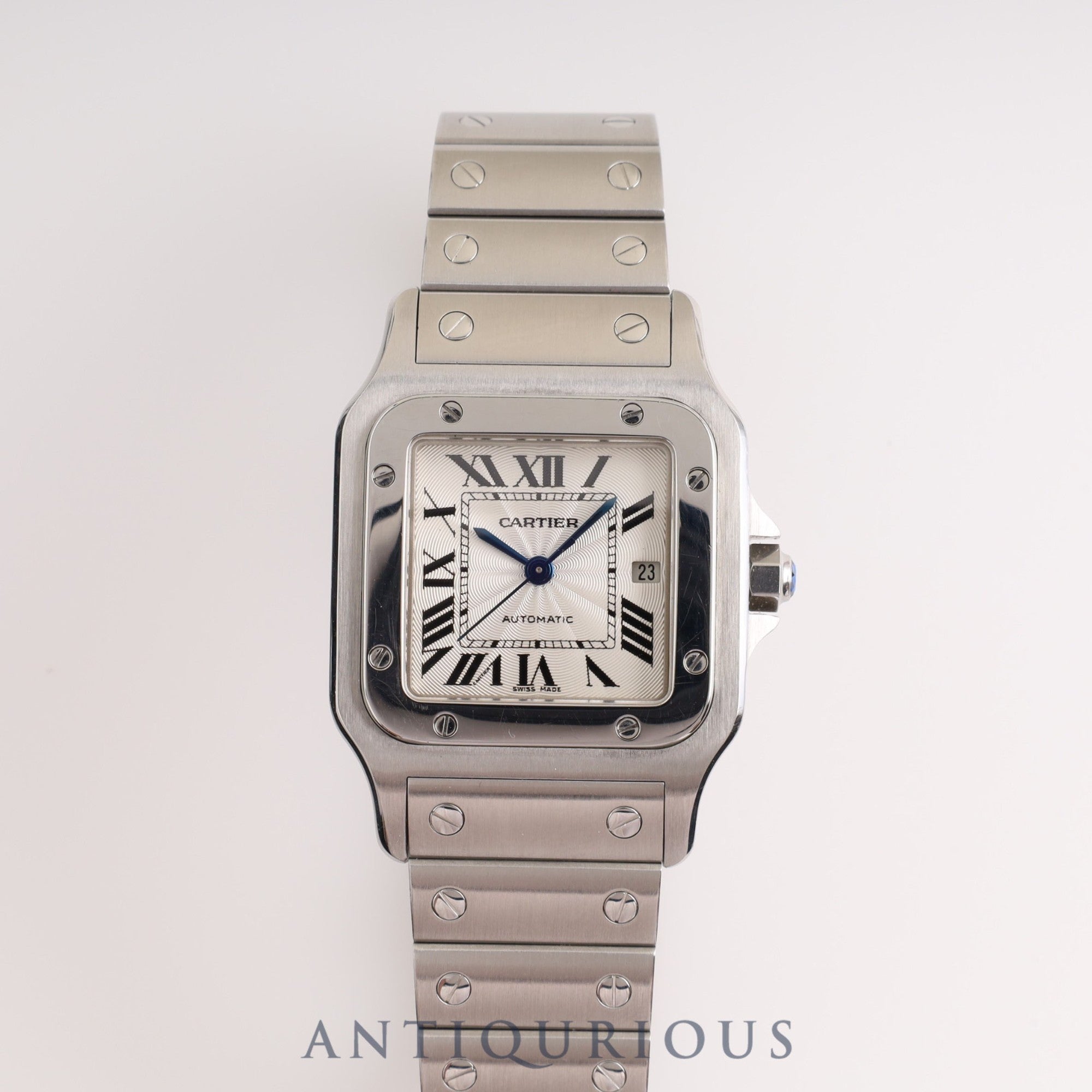 Cartier Santos Galbee LM W20055D6 2319 Automatic, Guilloche dial, box, instructions