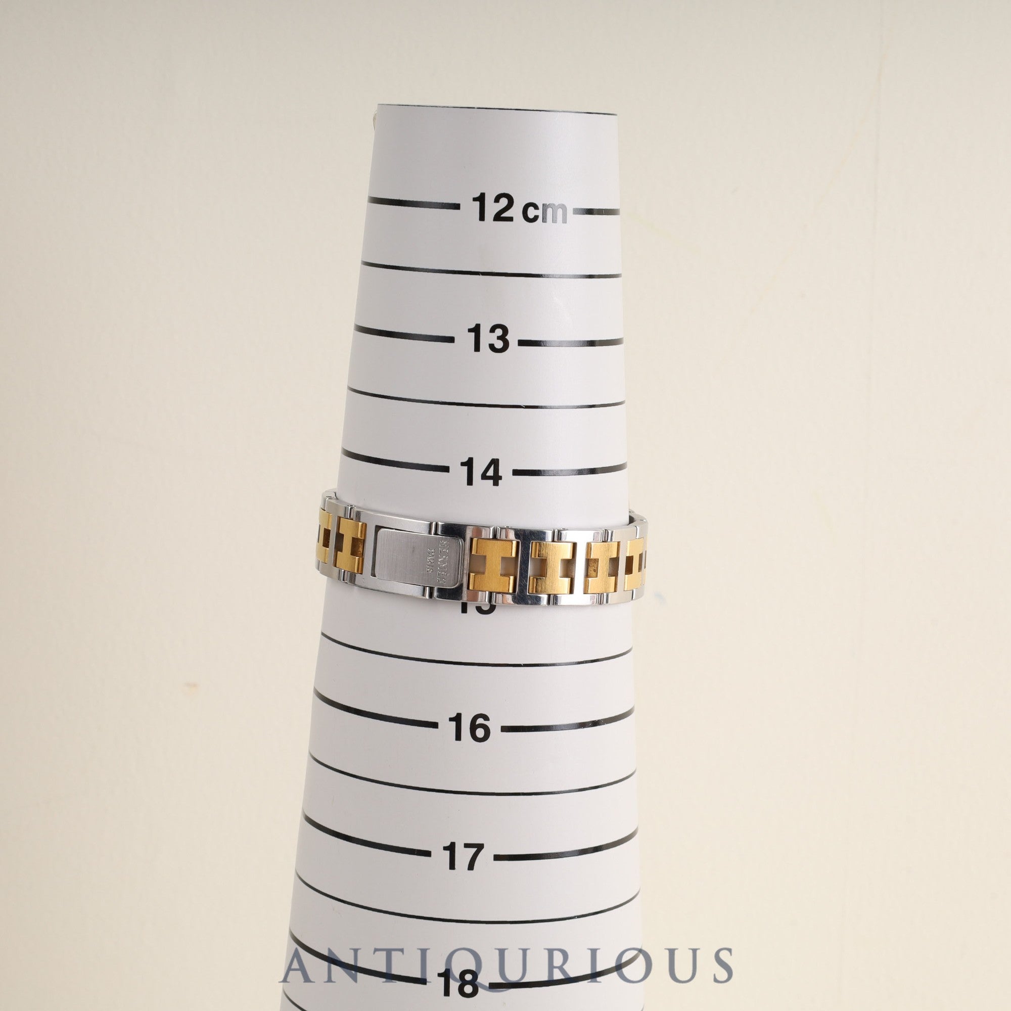 エルメス クロアジュール CR1.240 クォーツ Cal.976.001 SS/GP SS/GP ホワイト文字盤 オーバーホール済み