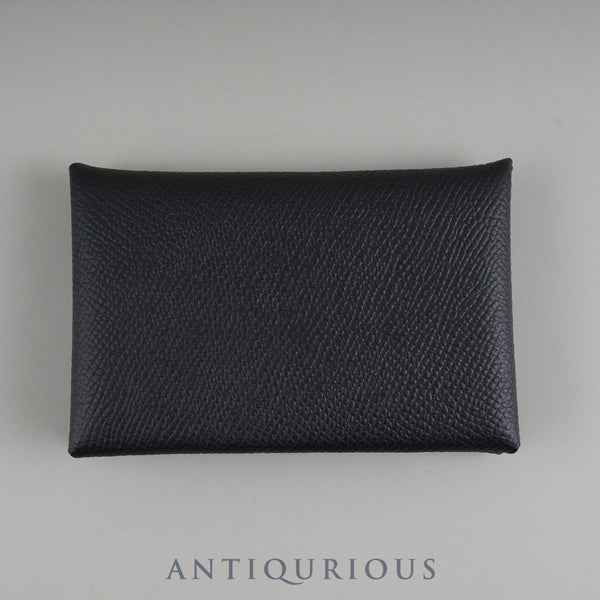 エルメス カルヴィ ヴォーエプソン ブラック カードケース 箱 W刻印(2024年頃)