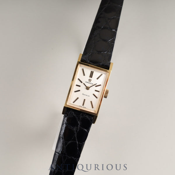 オメガ ジュネーブ 手巻き GP 革 純正尾錠(GP)ゴールド文字盤 オーバーホール済み