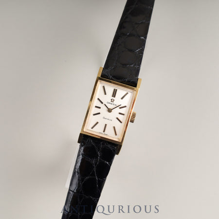 Omega Geneva Manual Winding GP Leather Genuine Buckle (GP) Gold Dial Overhauled