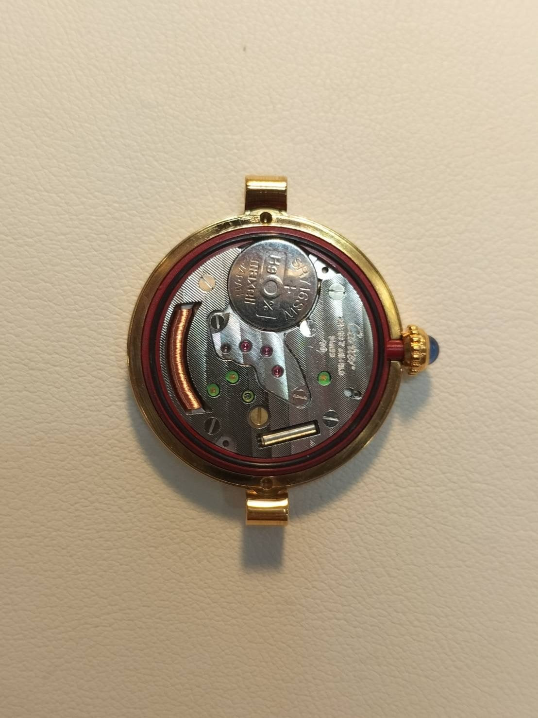 カルティエ マスト ヴァンドーム VLC SM 590004 クォーツ Cal.90 SV925 純正革ベルト 純正尾錠(GP)アイボリーローマン文字盤 冊子 保証書(1990年)オーバーホール済み