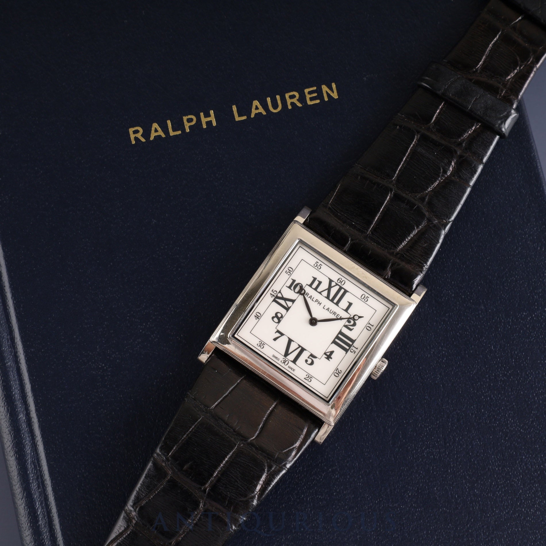 Ralph Lauren Slim Classic 867 K01320 Manual winding Cal.RL430 750 Genuine leather belt Genuine buckle (750) White dial Booklet Overhauled