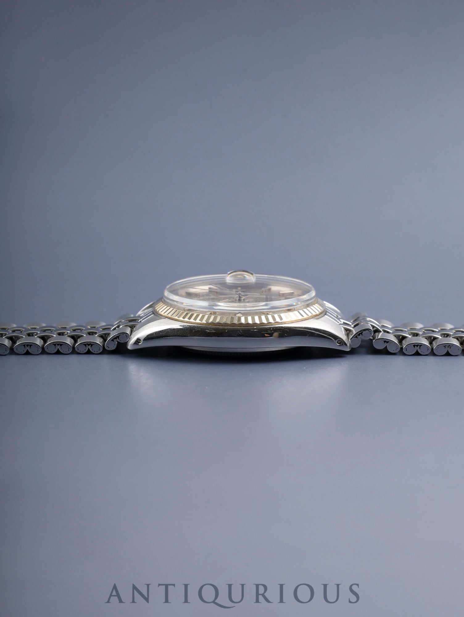 Rolex Datejust 1601 Automatic Caliber 1570 Stainless Steel/White Steel Sigma Dial Gray Dial No. 34 (1972) Overhauled