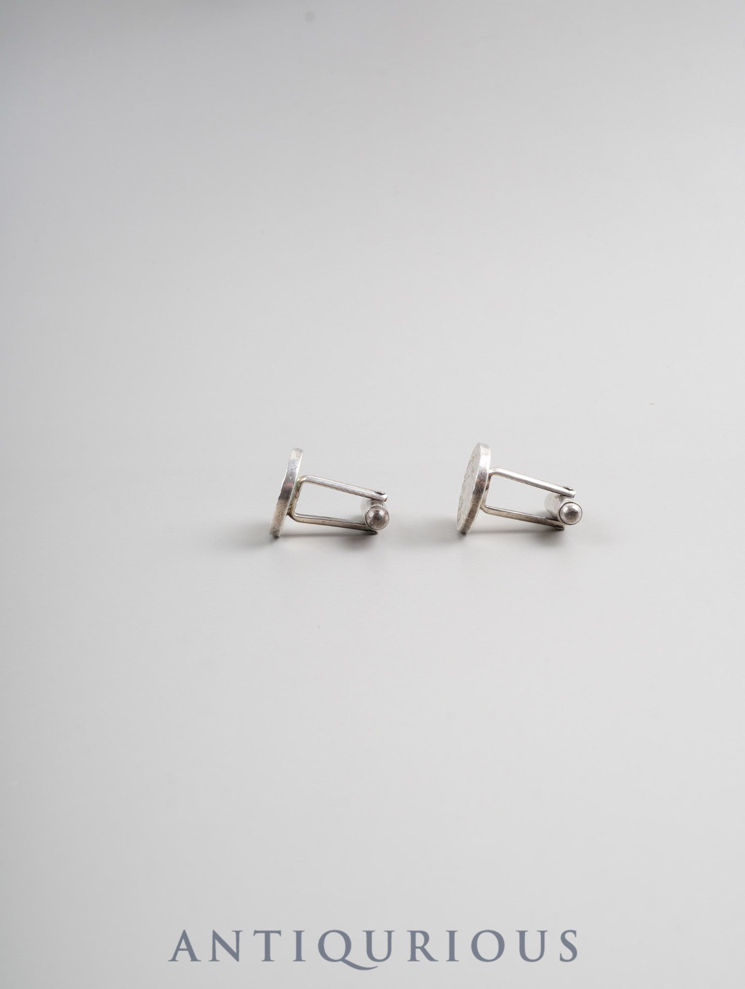 ティファニー カフリンクス ストライプ サークル スターリングシルバー