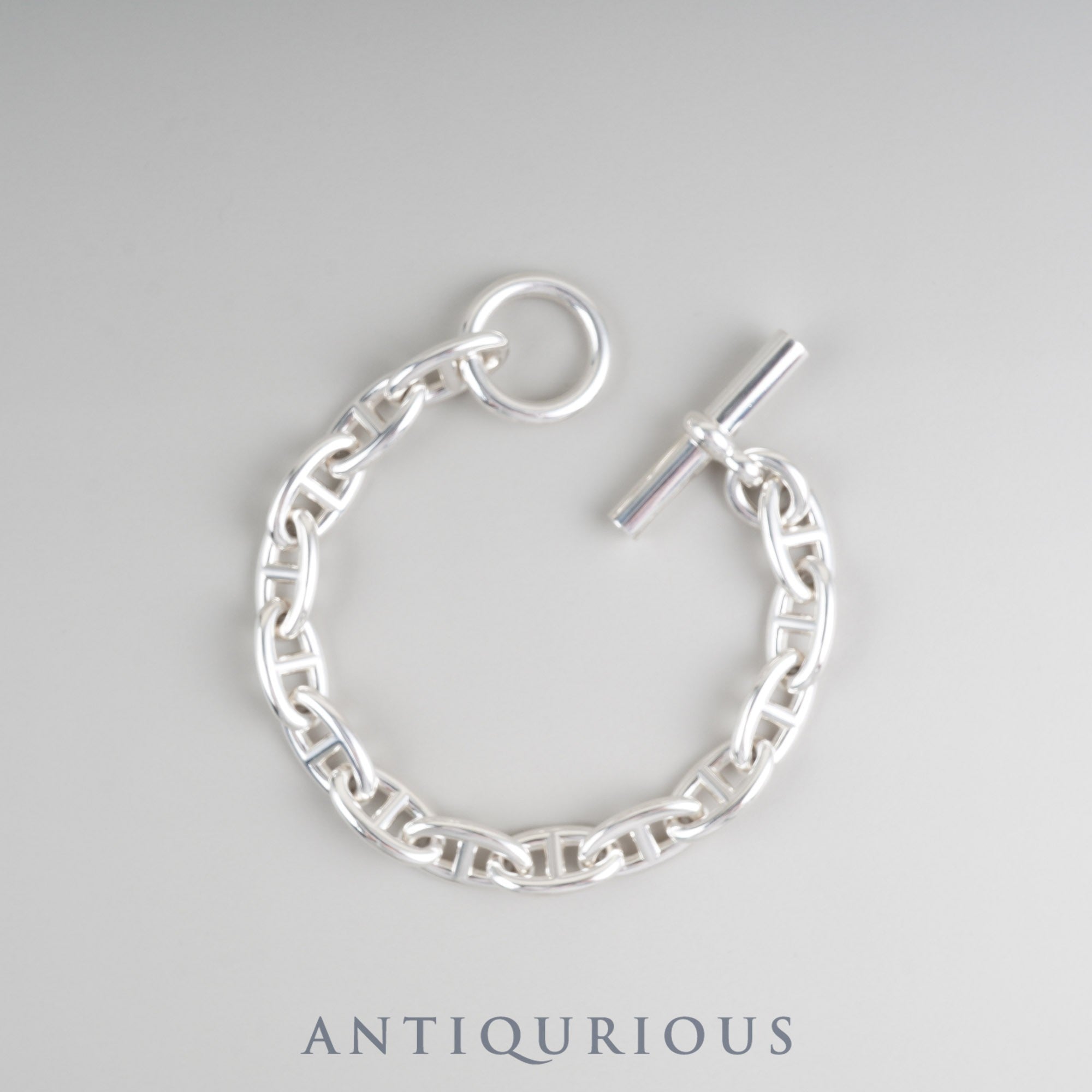 エルメス ブレスレット シェーヌダンクル GM SV925 14コマ 箱 23年刻