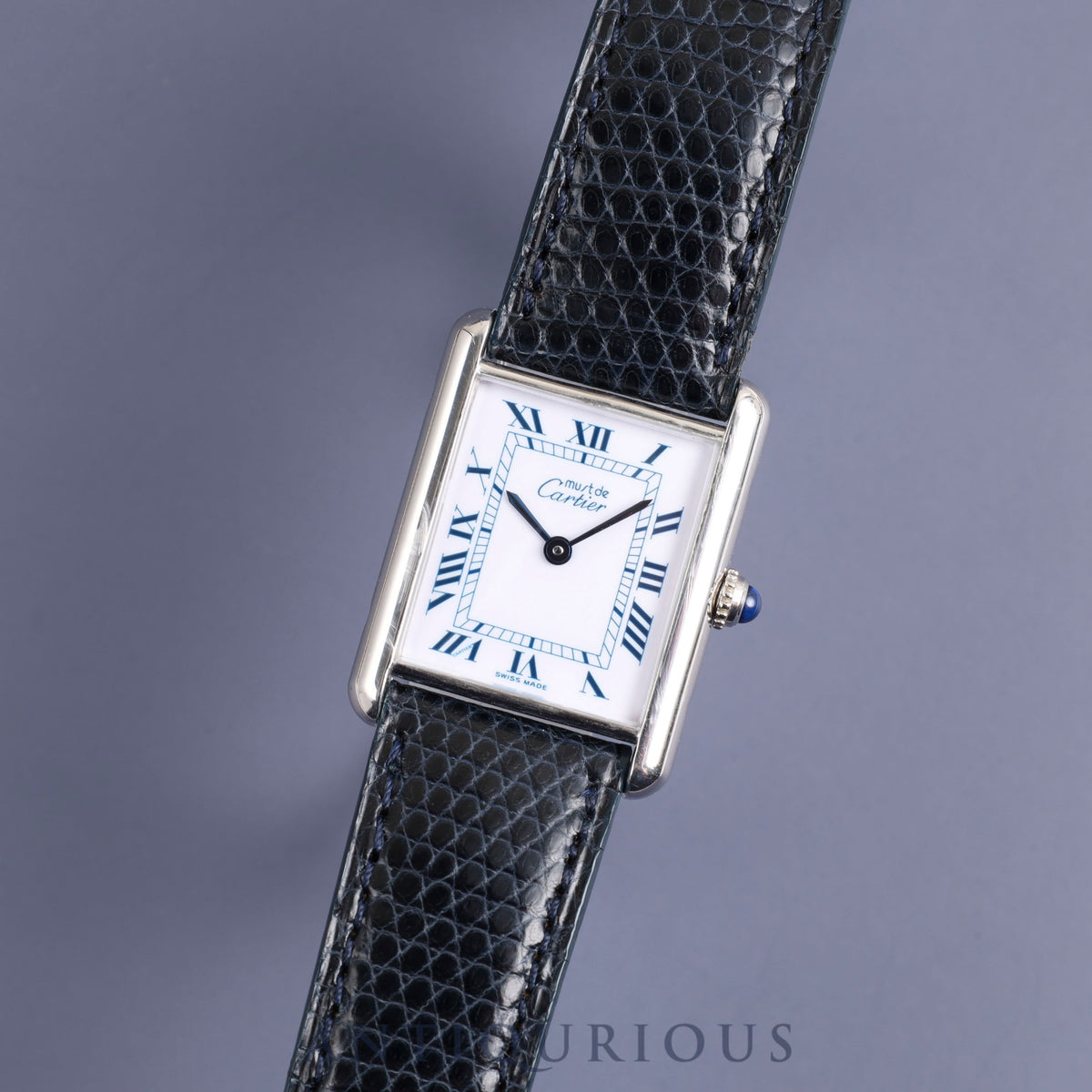 Cartier Must Tank LM 690006 Quartz Cal.690 SV925 Genuine leather strap Genuine buckle (SS) White Roman dial Overhauled and refinished to like new