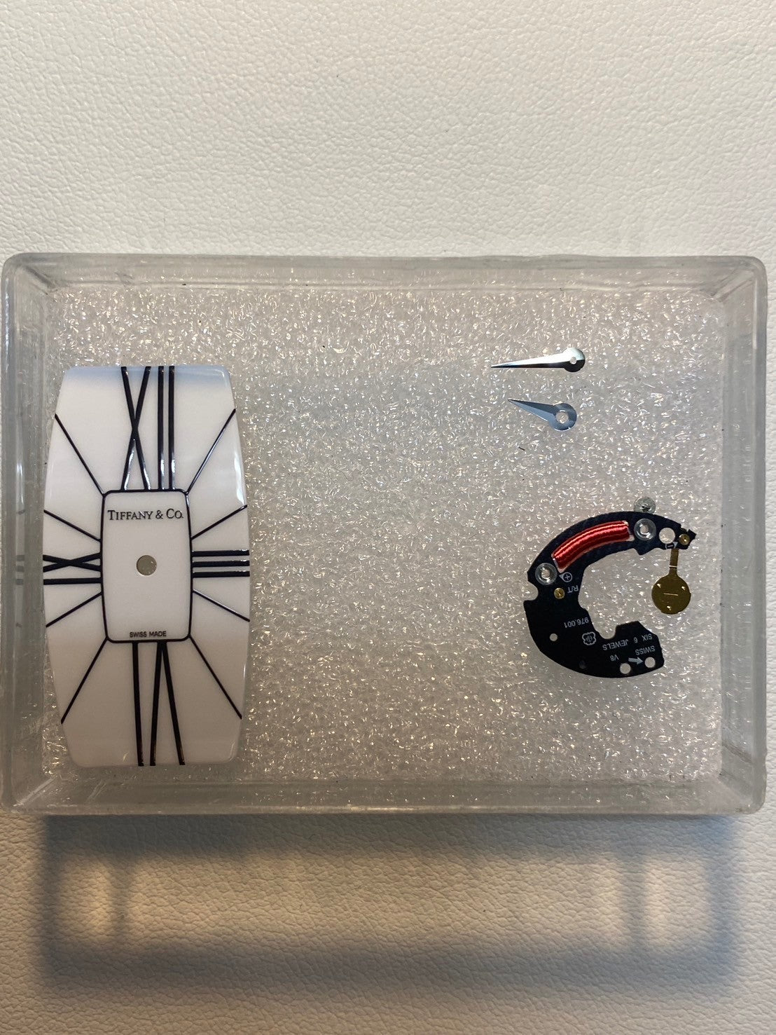 ティファニー ジェメア Z6401.10.10 クォーツ Cal.976.001 SS 革 純正尾錠(SS)ホワイトローマン文字盤 オーバーホール済み