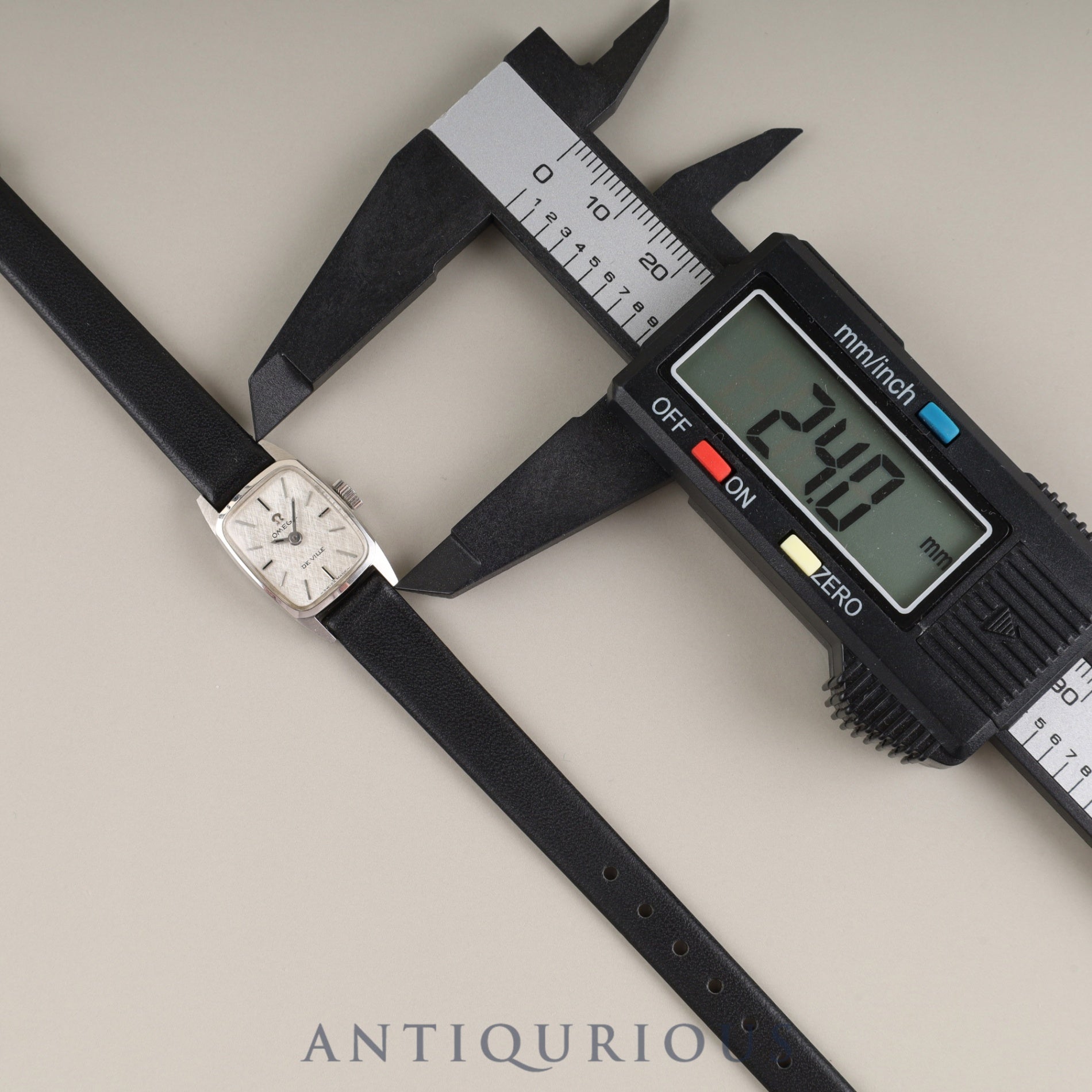 Omega De Ville, manual winding, stainless steel, leather, non-original buckle (SS), silver dial, overhauled