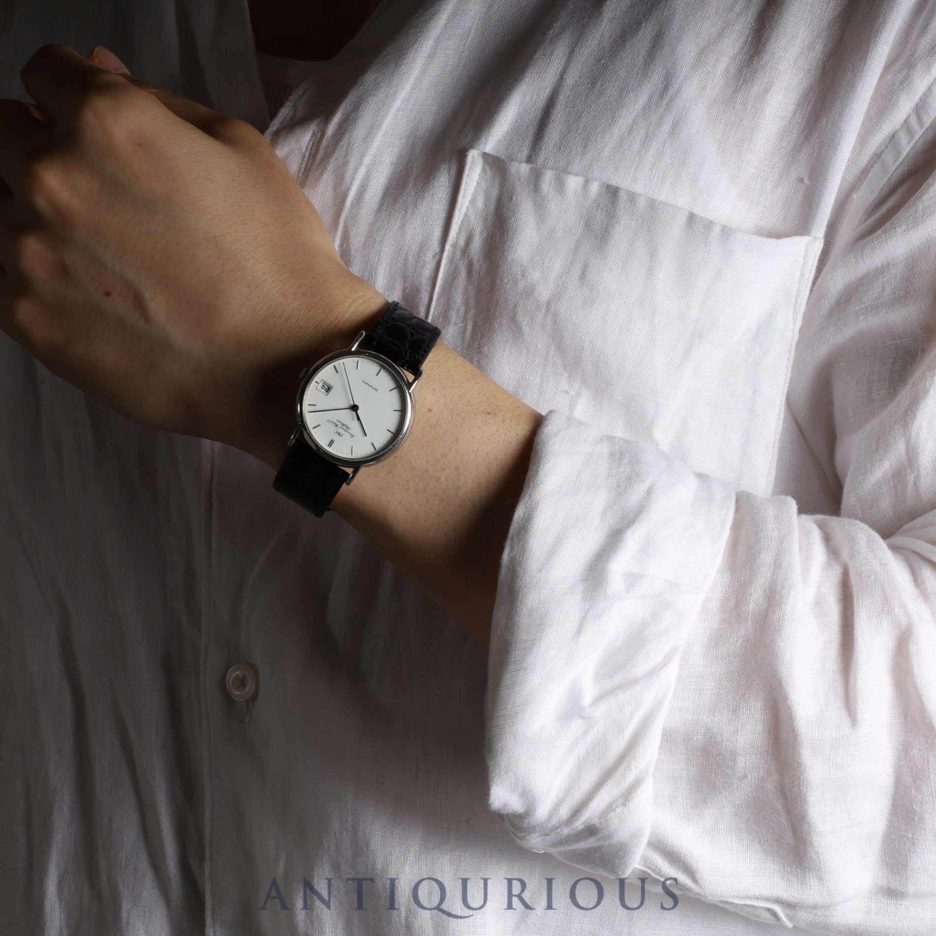 IWC Portofino IW3513 Automatic Cal.- SS Leather Third party buckle (SS) White dial Overhauled IWC